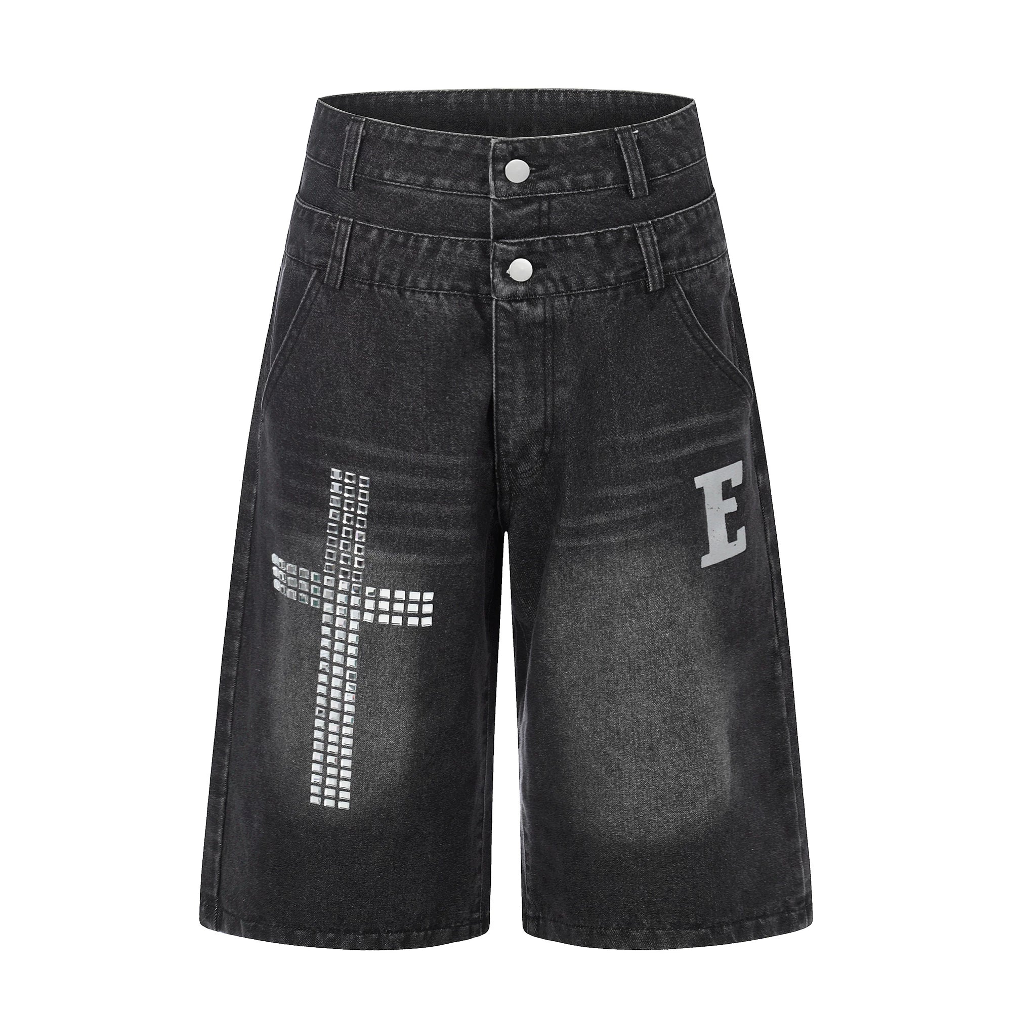 QS879B denim shorts