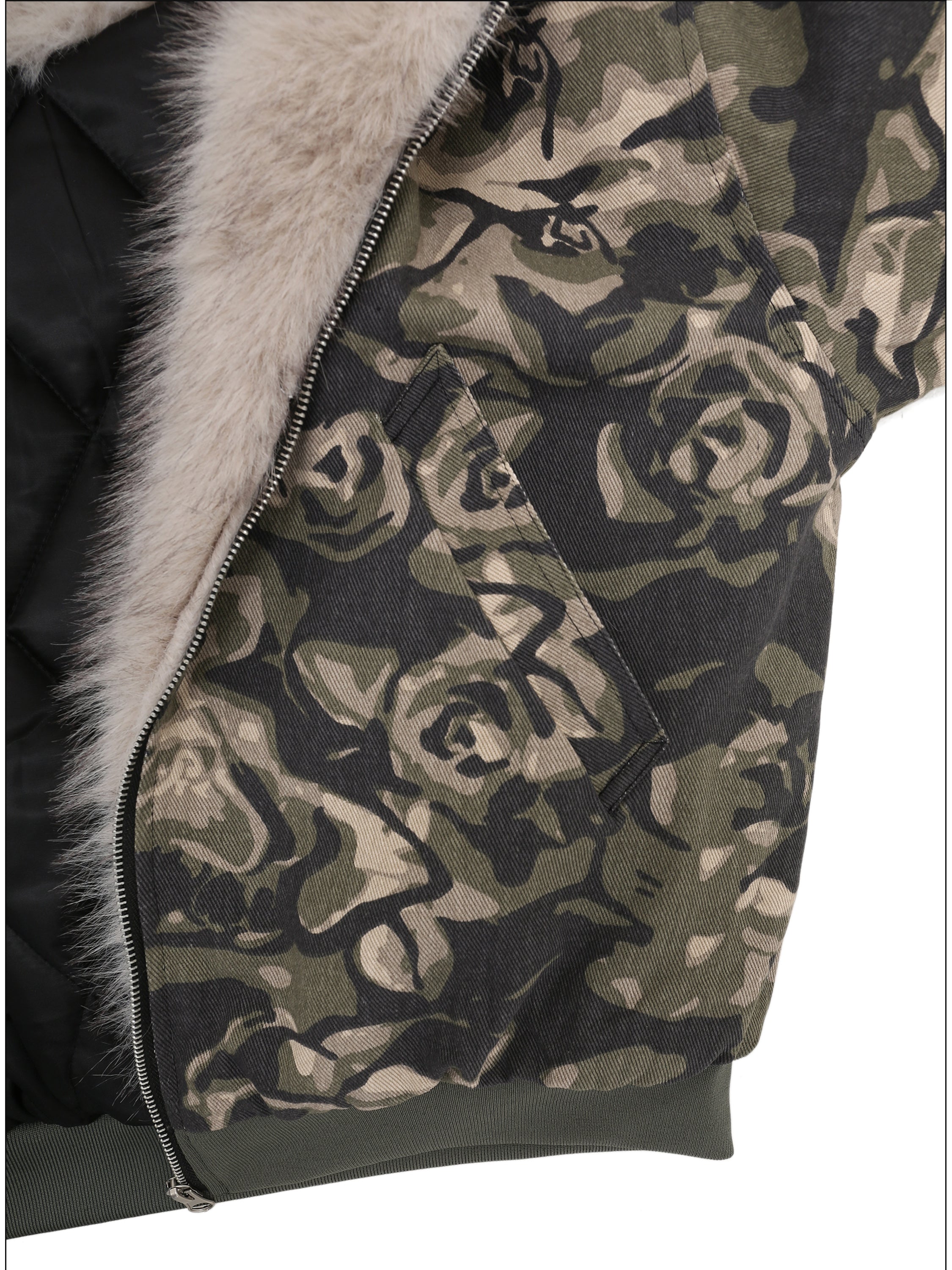 QS080B camouflage hoodie jacket