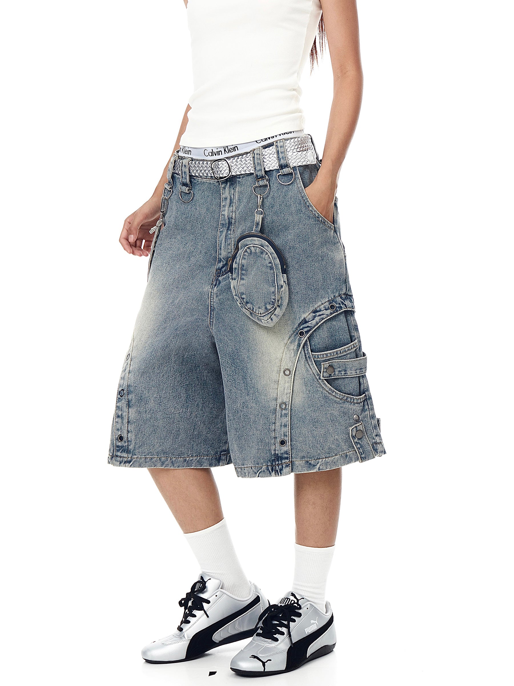 QS557B denim shorts
