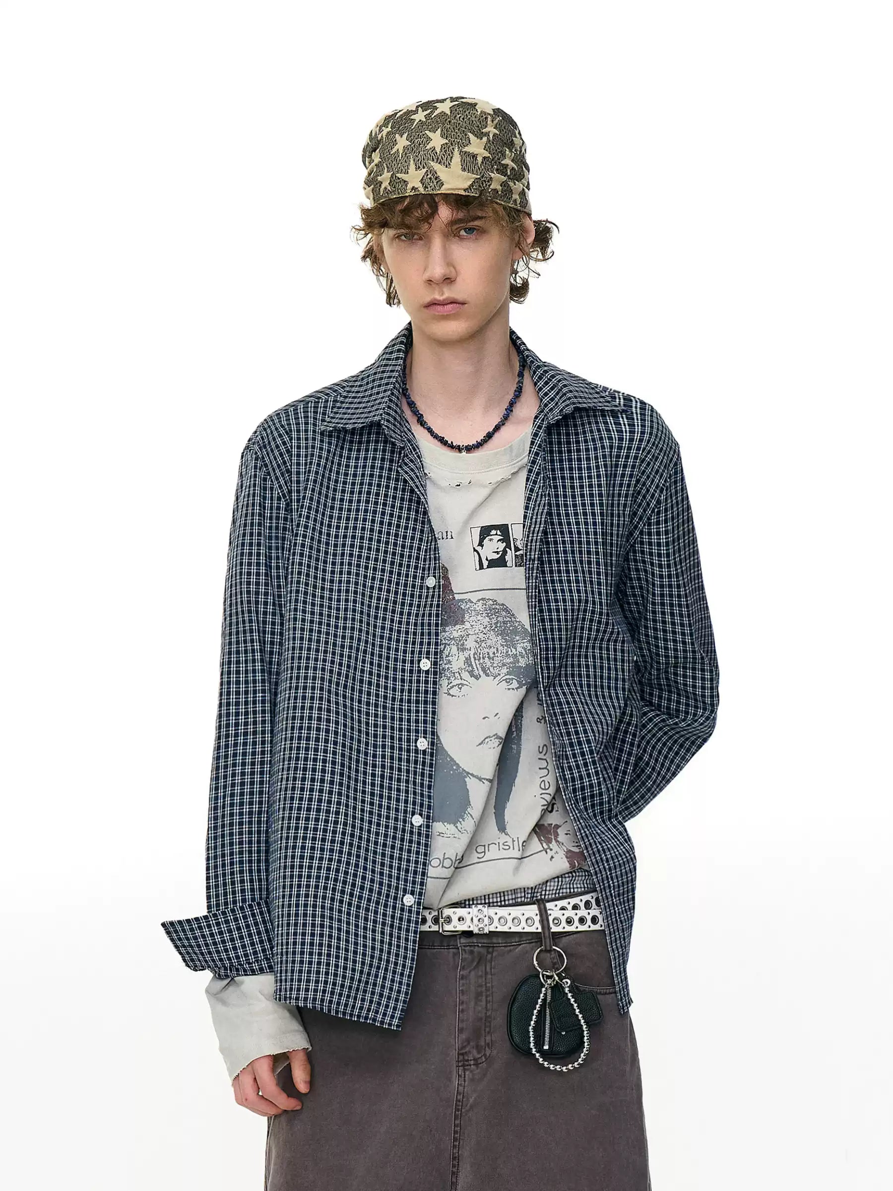 QS594B check shirts