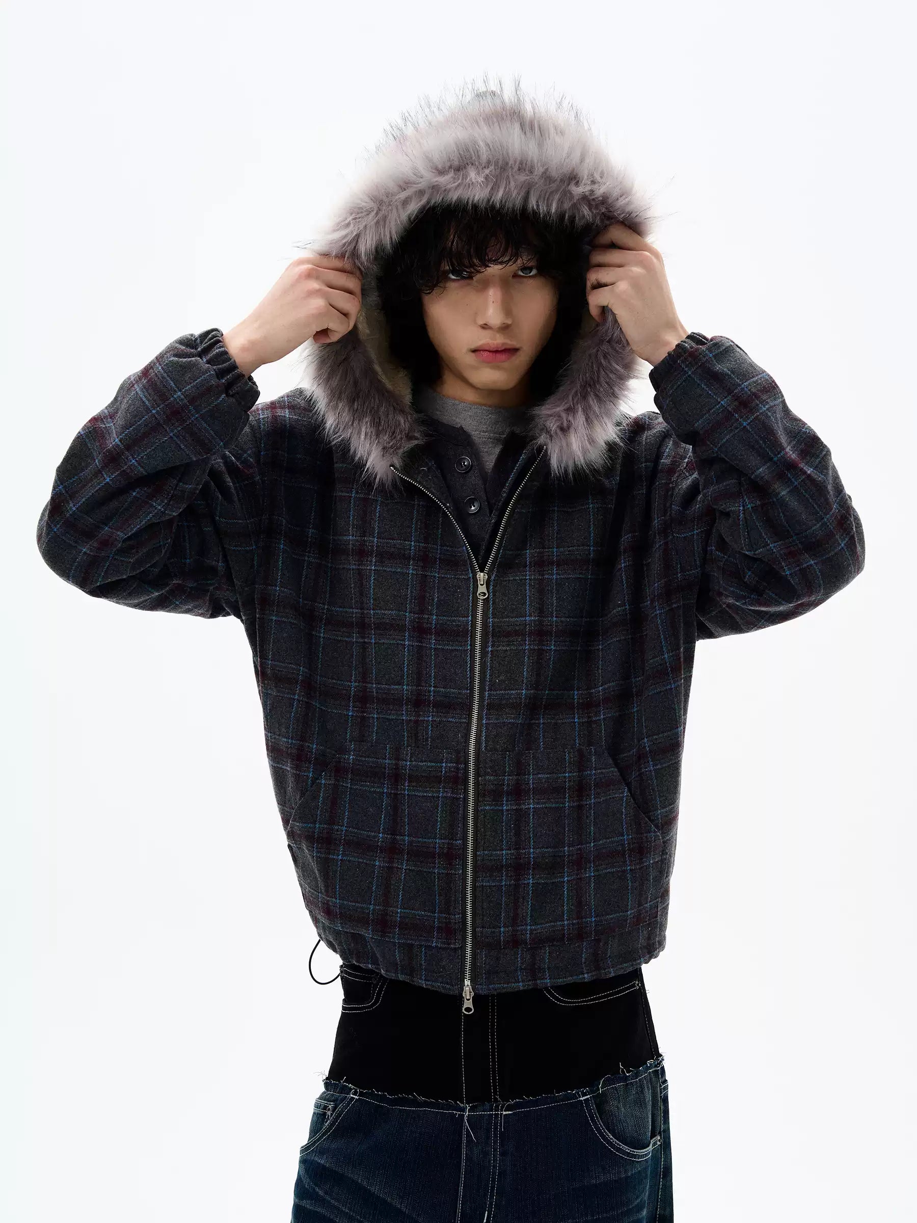 QS657B fur hoodie