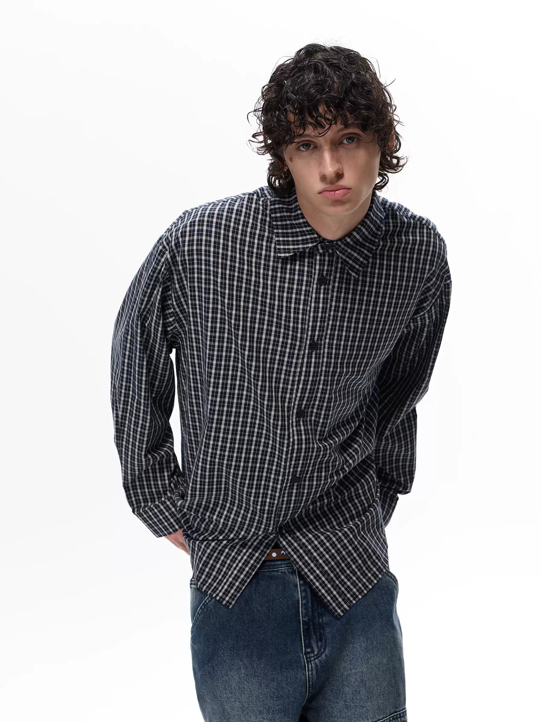 QS719B check shirts