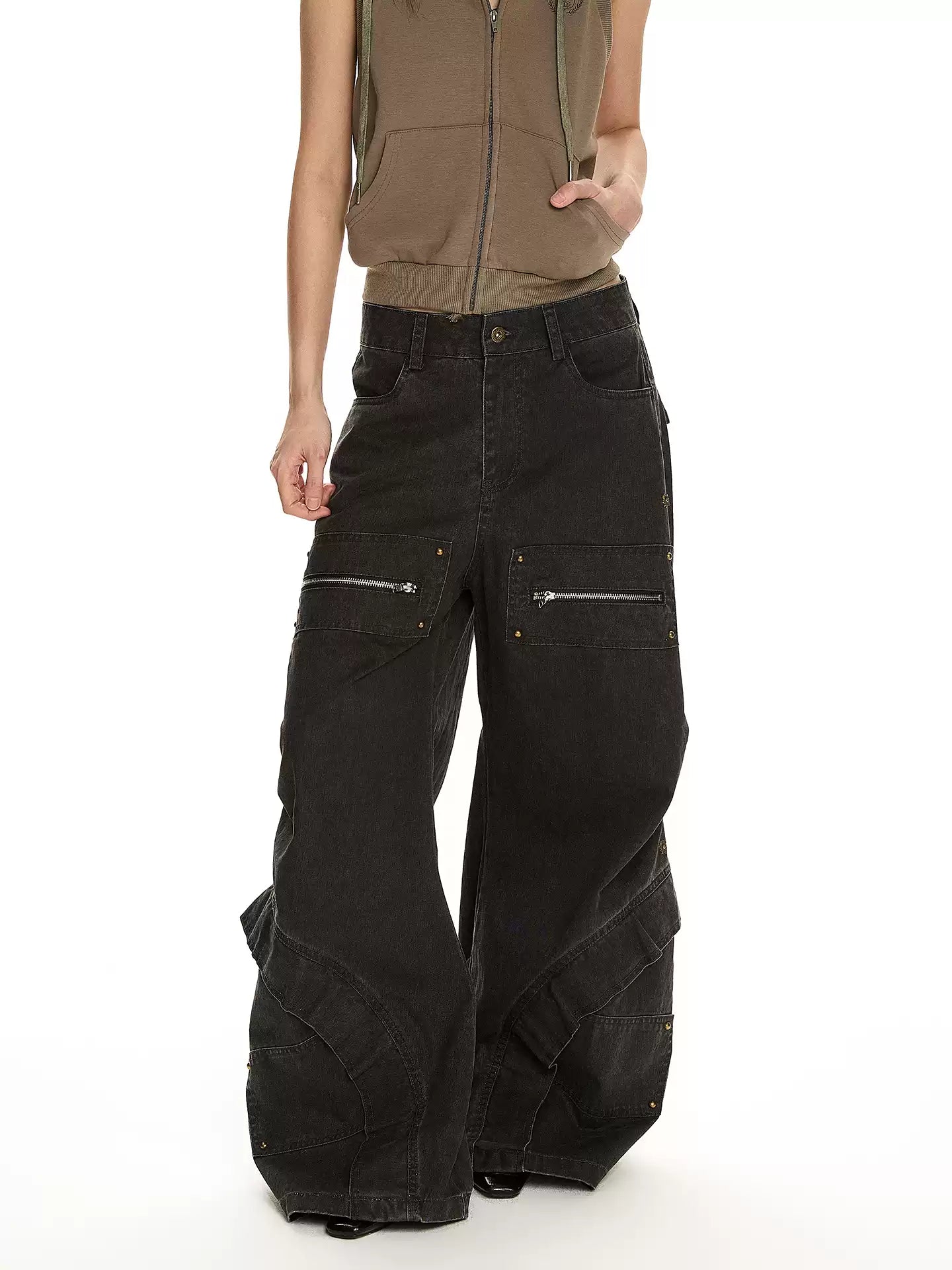 QS699B multi pocket pants