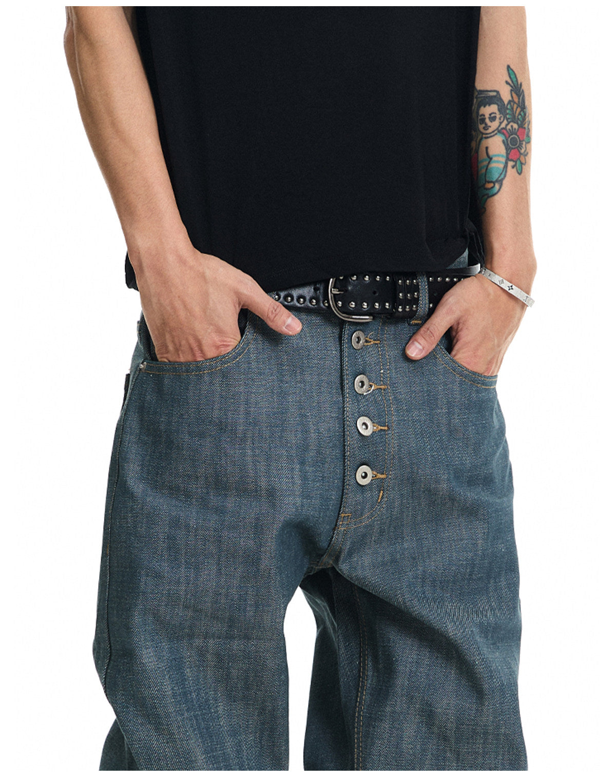 QS836B rigid denim