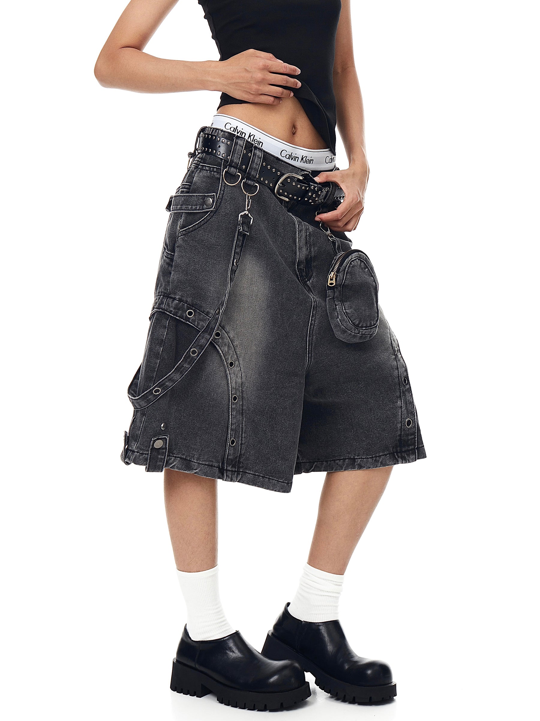 QS557B denim shorts
