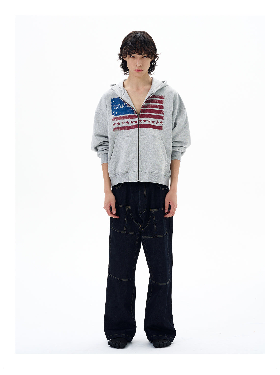 QS640B zip hoodie