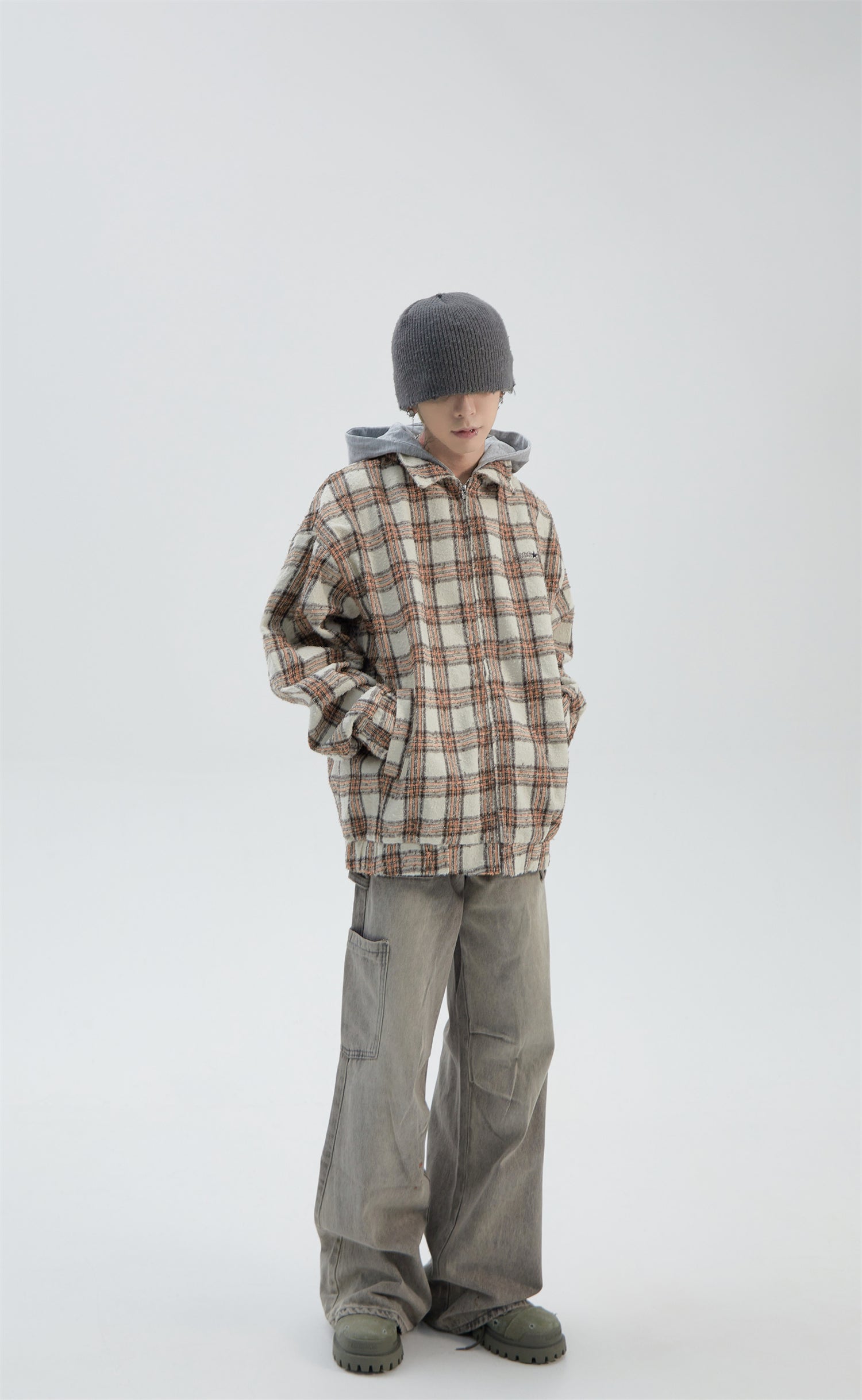 QS959A check jacket