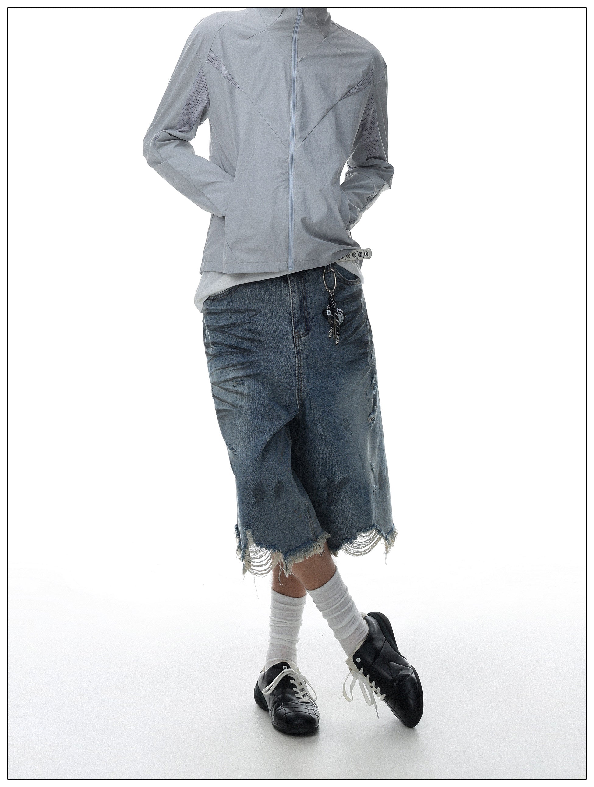 QS827B denim shorts