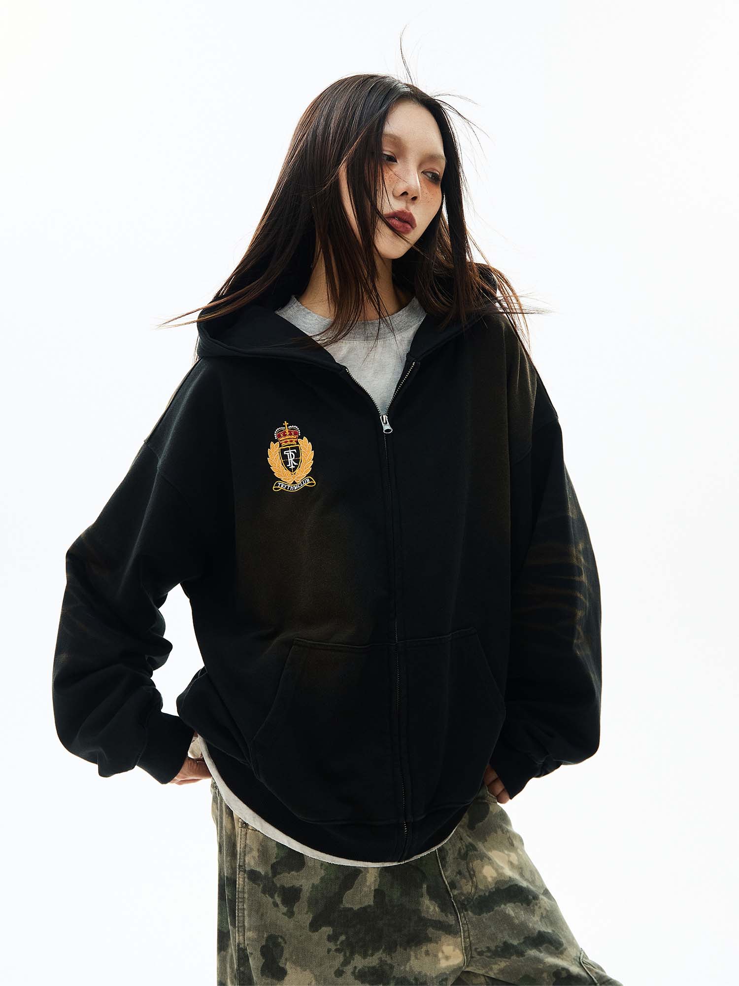 QS004B zip hoodie