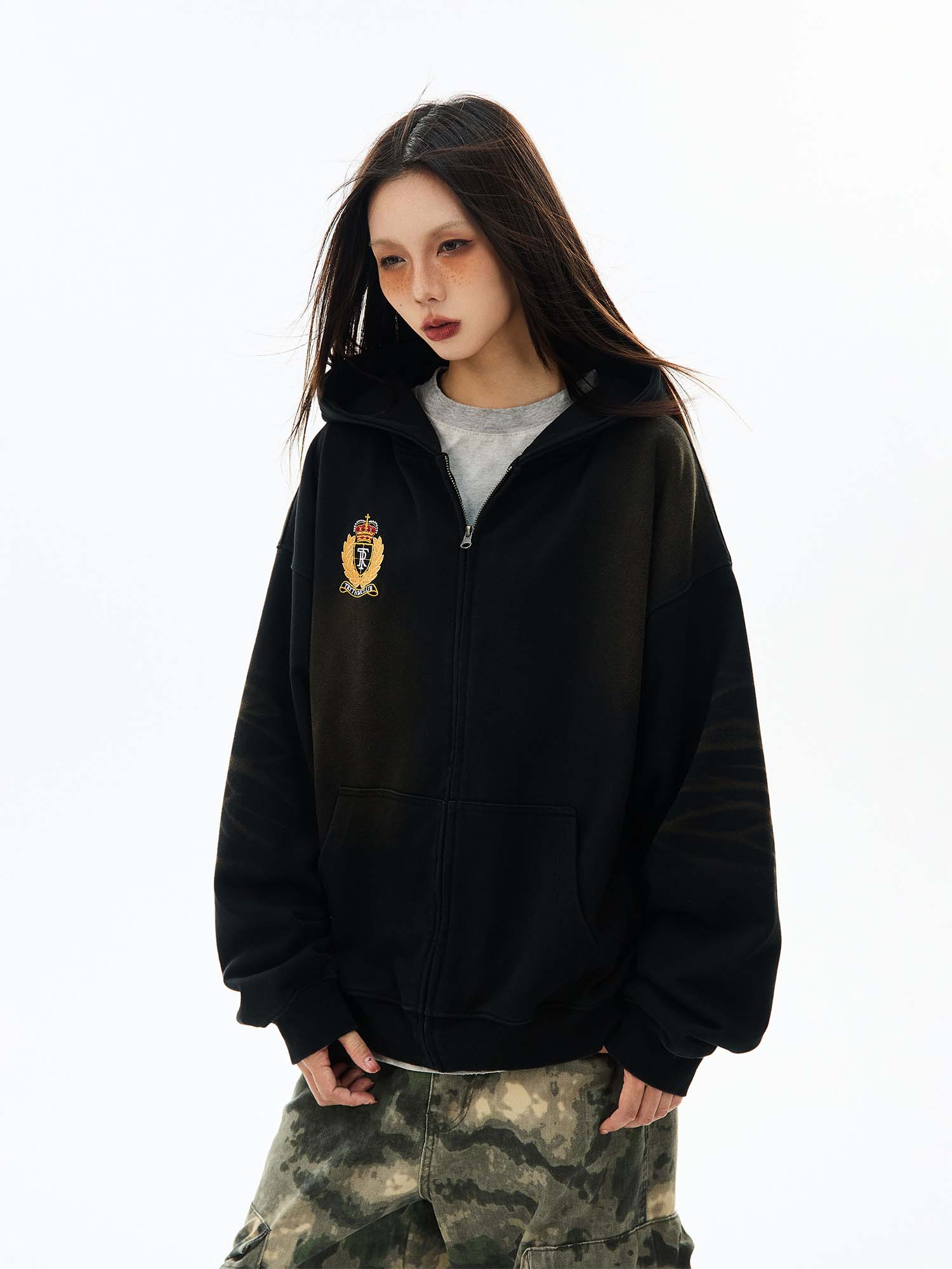 QS004B zip hoodie