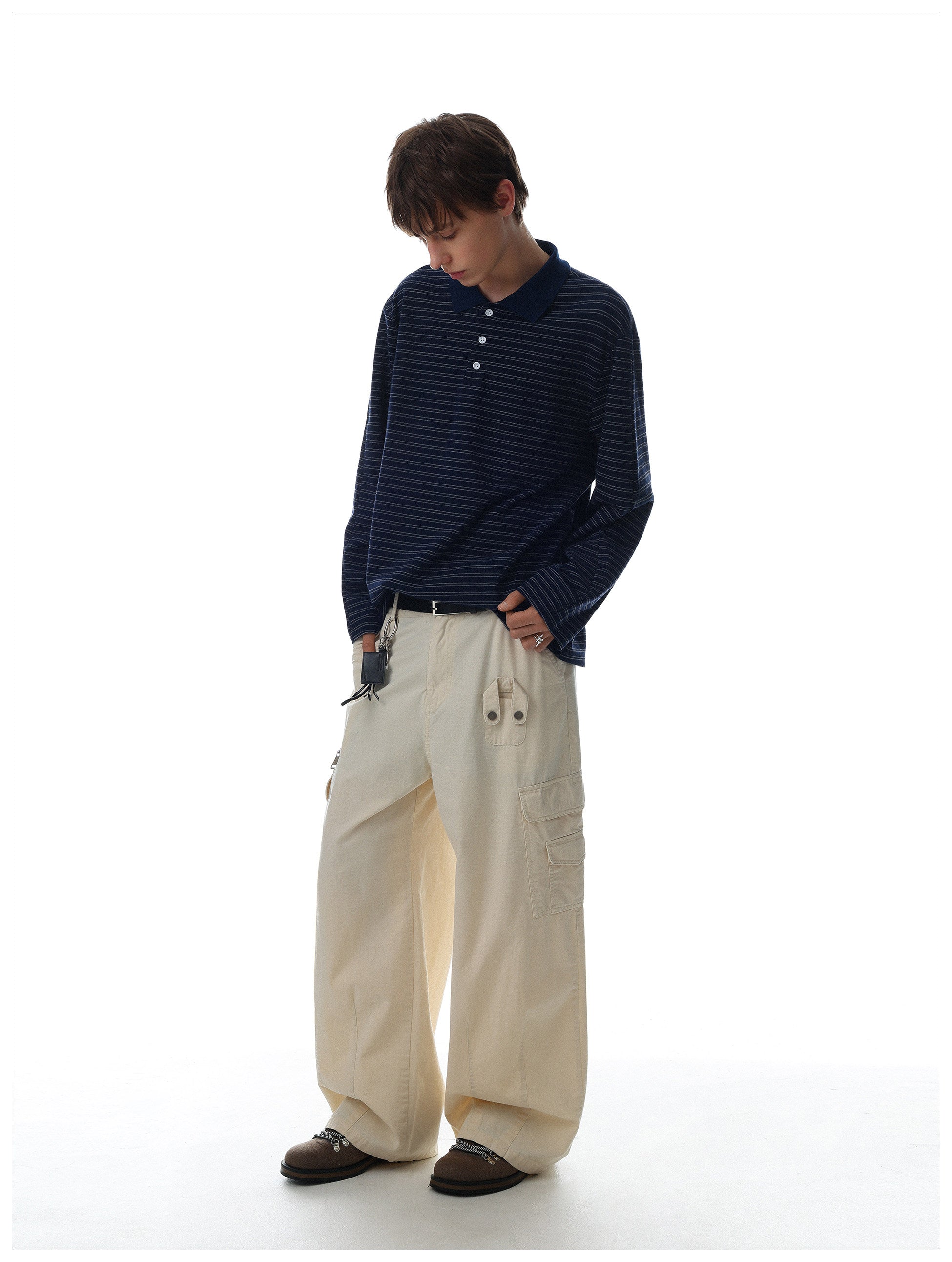 QS736B L/S polo