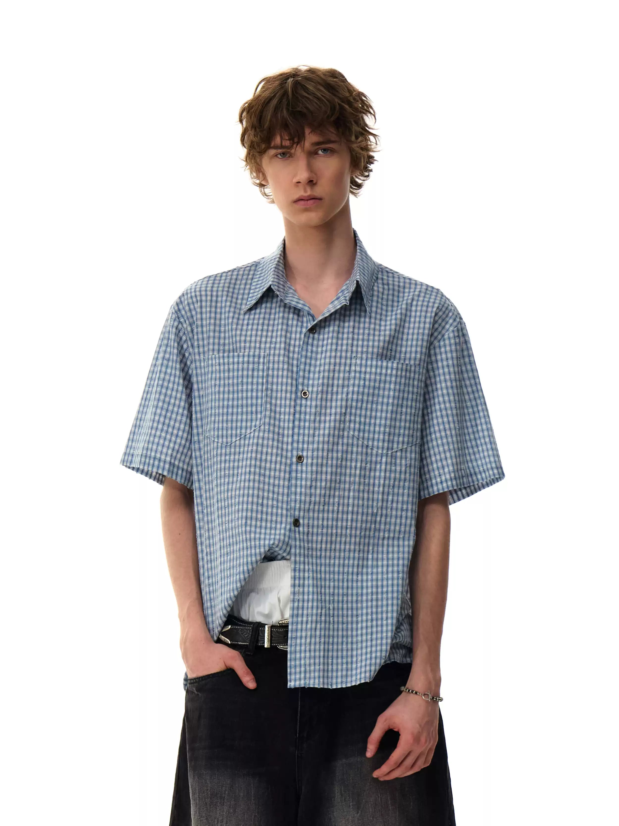 QS588B check shirts