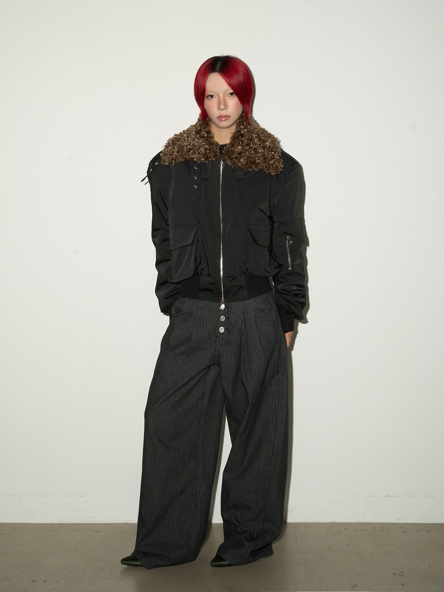 QS685B stripe pants