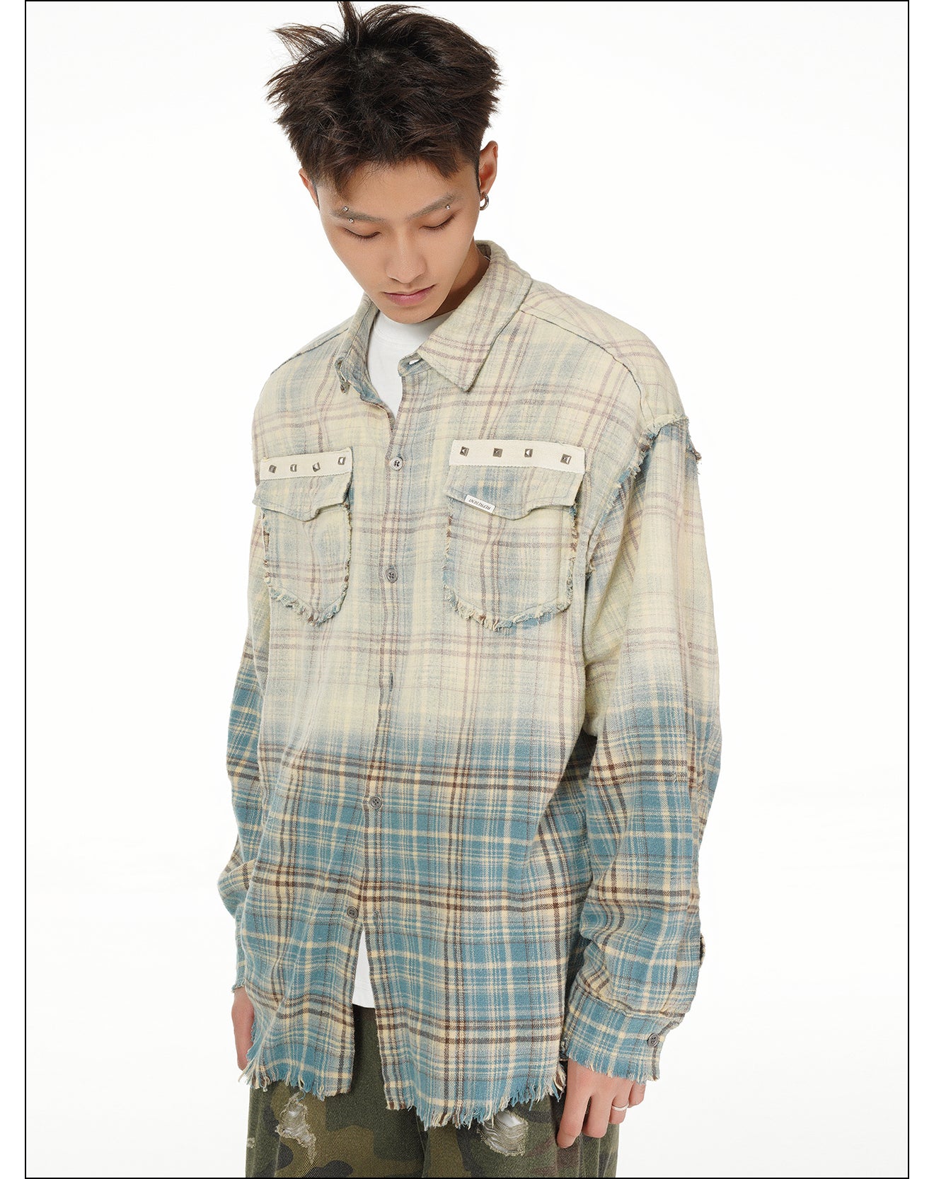 QS984A check shirts