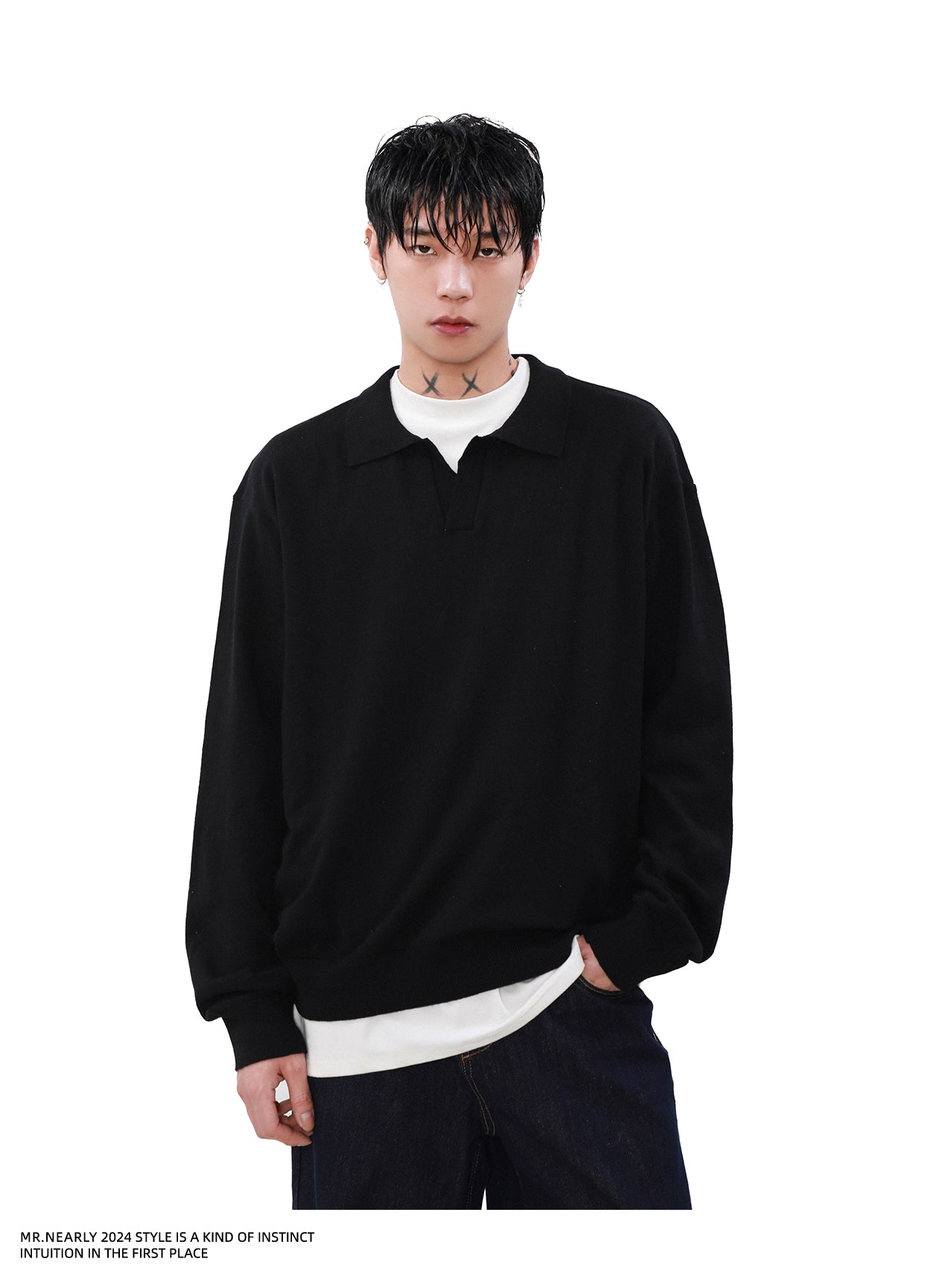 QS861A knit polo tops