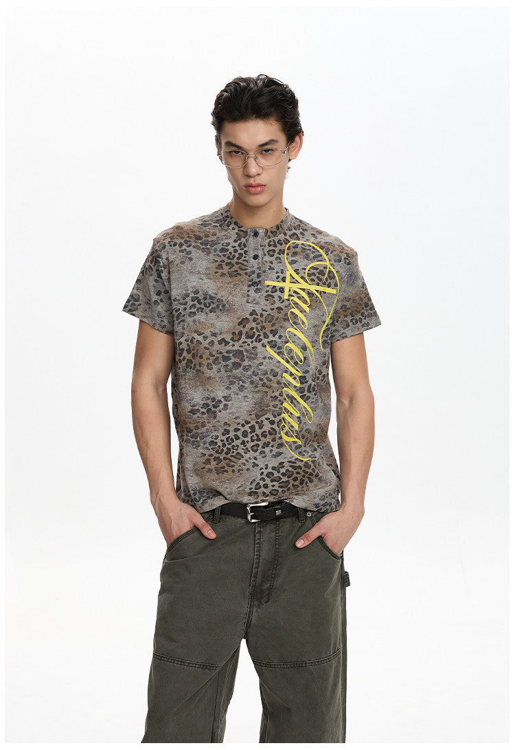 QS849 leopard tee
