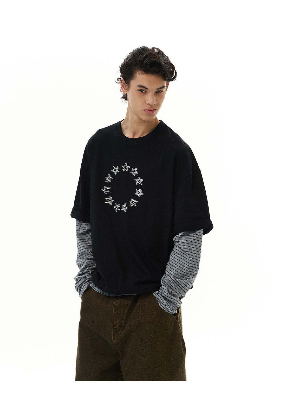 QS734B layered L/S tee
