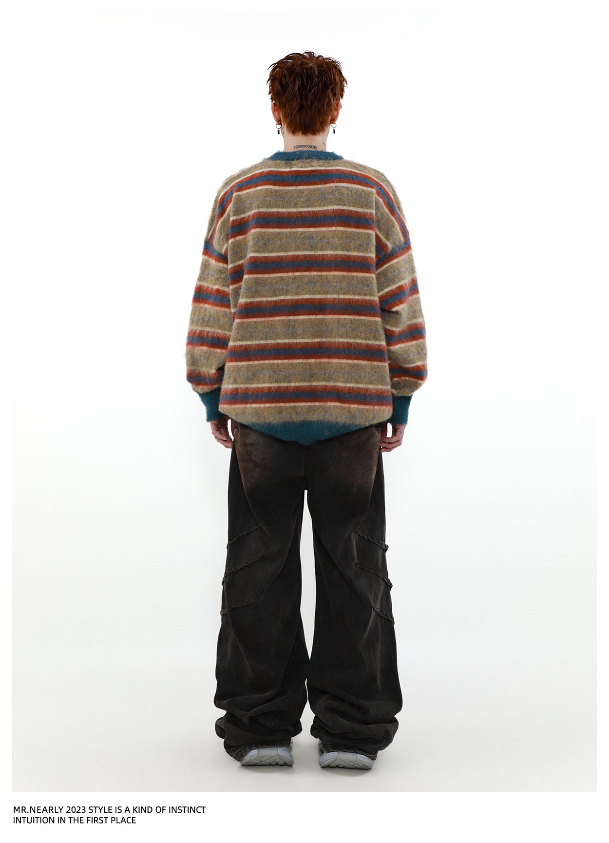 QS353A stripe sweater