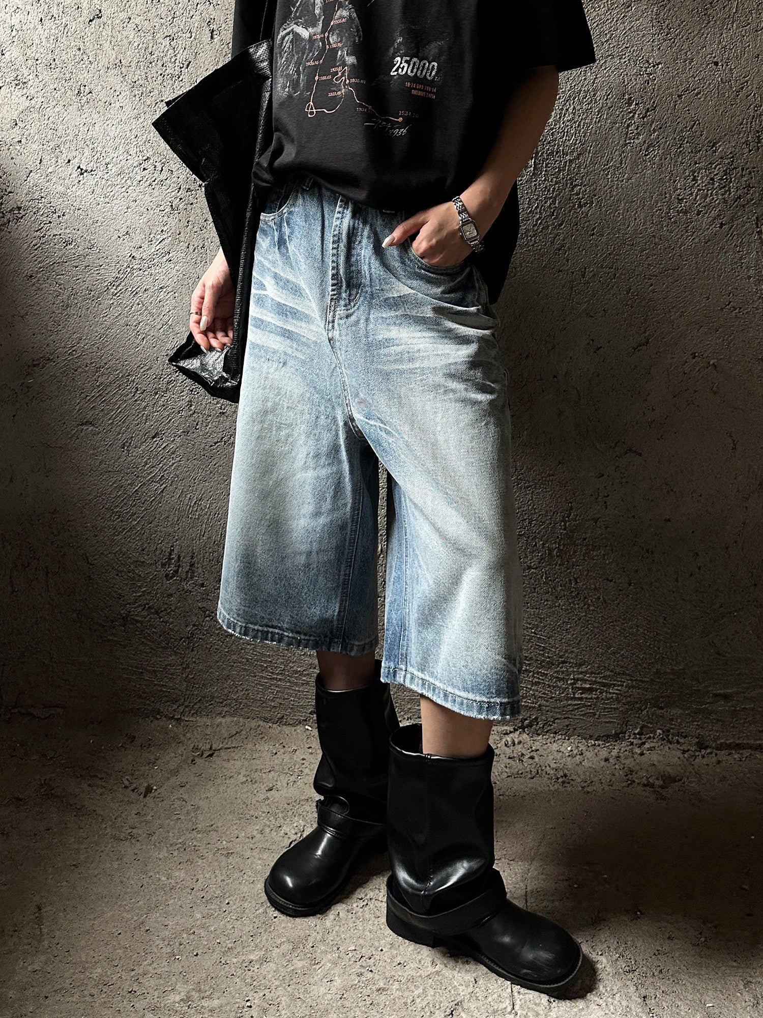 QS819B denim shorts