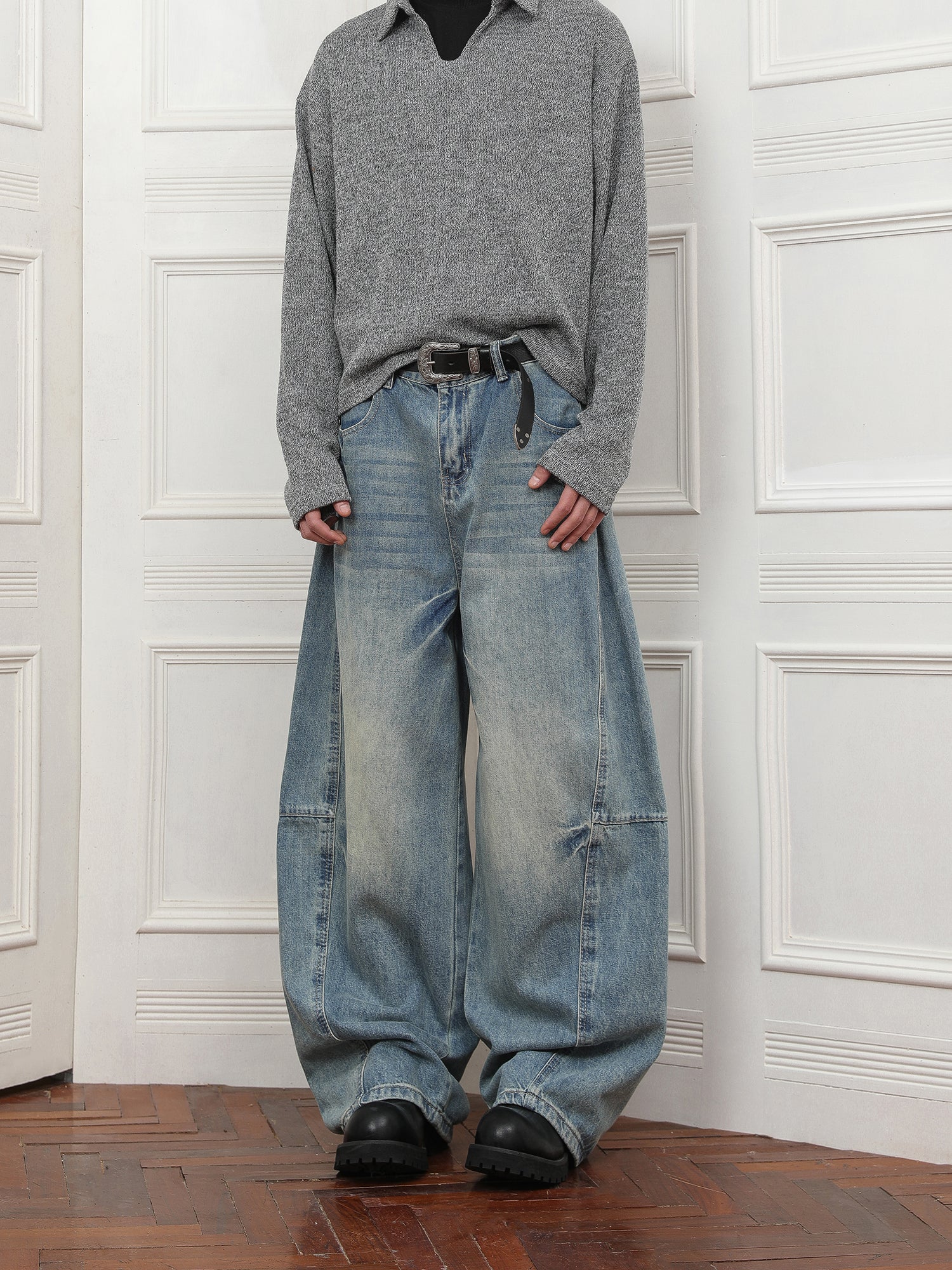 QS077B wide denim