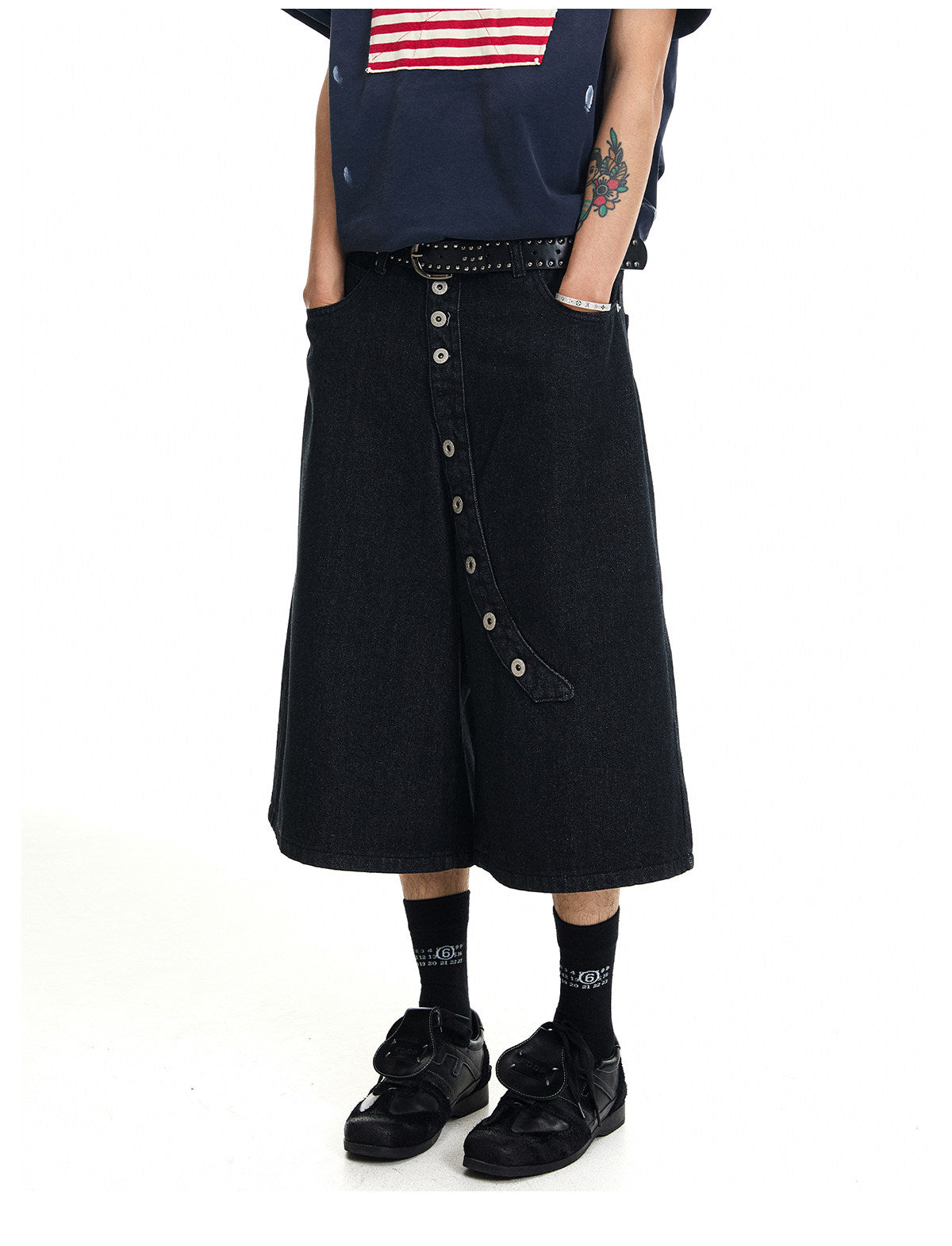 QS833B denim shorts