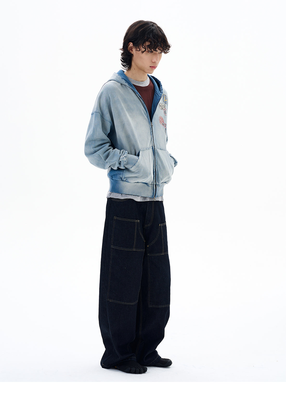 QS637B zip hoodie