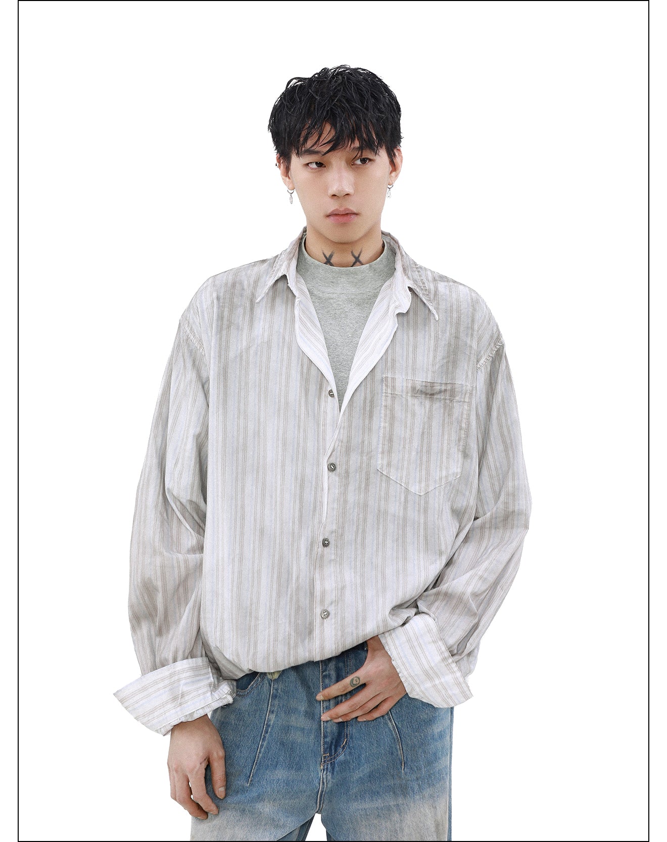 QS997A stripe shirts