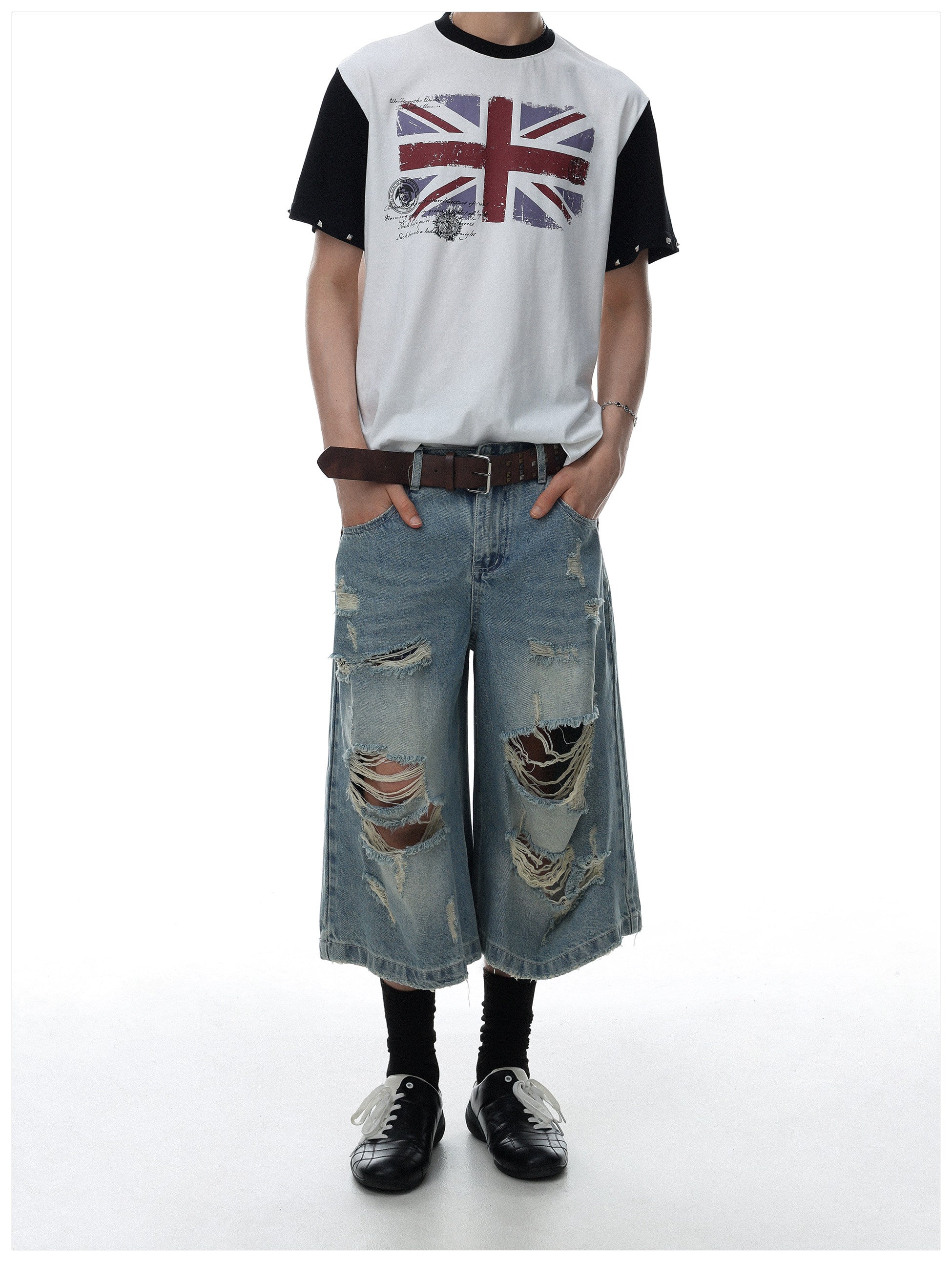 QS841B denim shorts