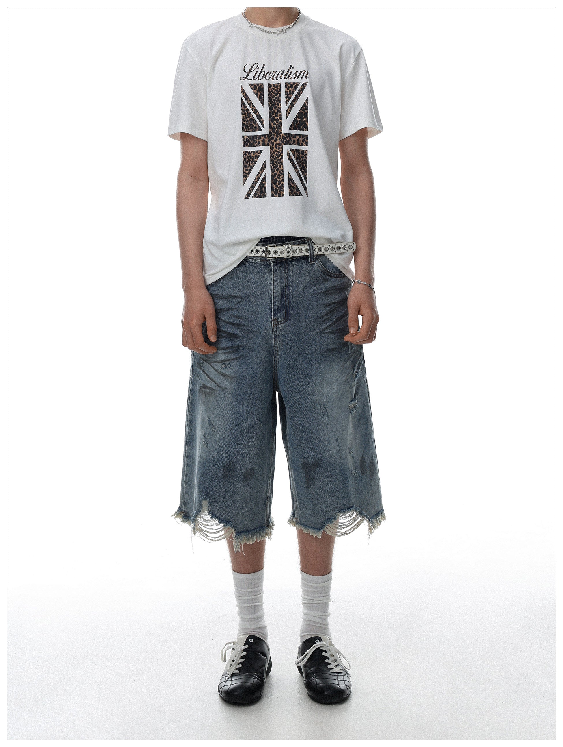 QS827B denim shorts