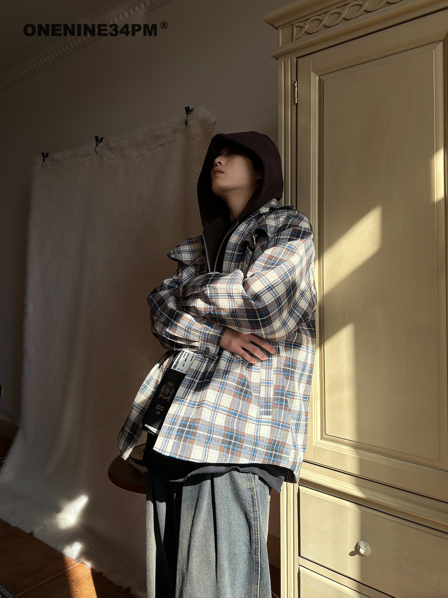 QS114B check shirts jacket