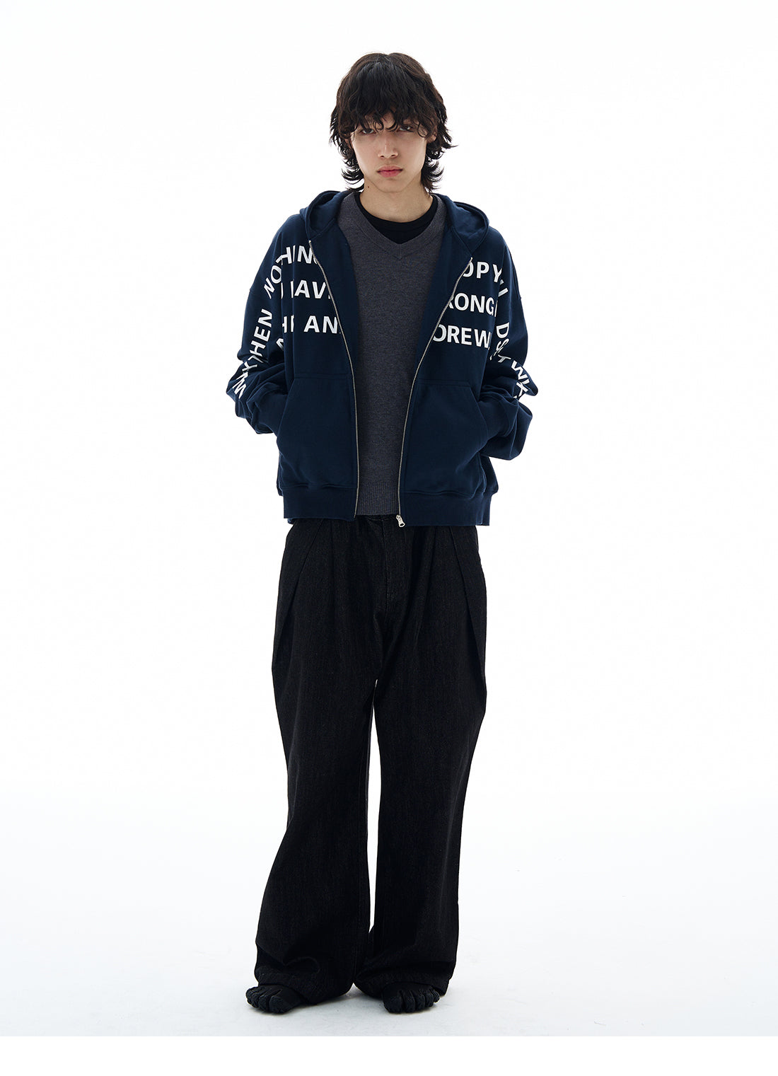 QS611B zip hoodie