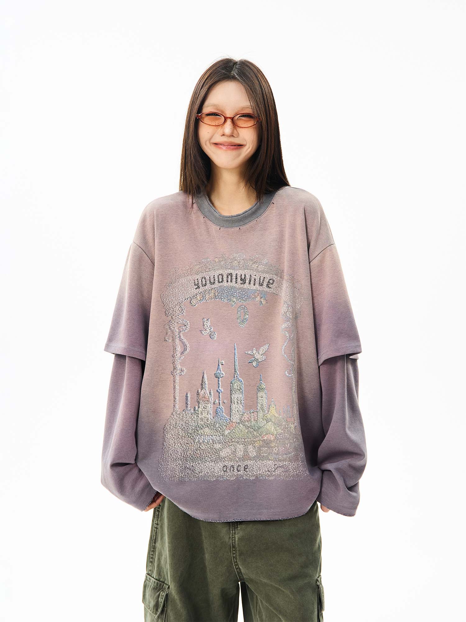 QS976A layered L/S tee