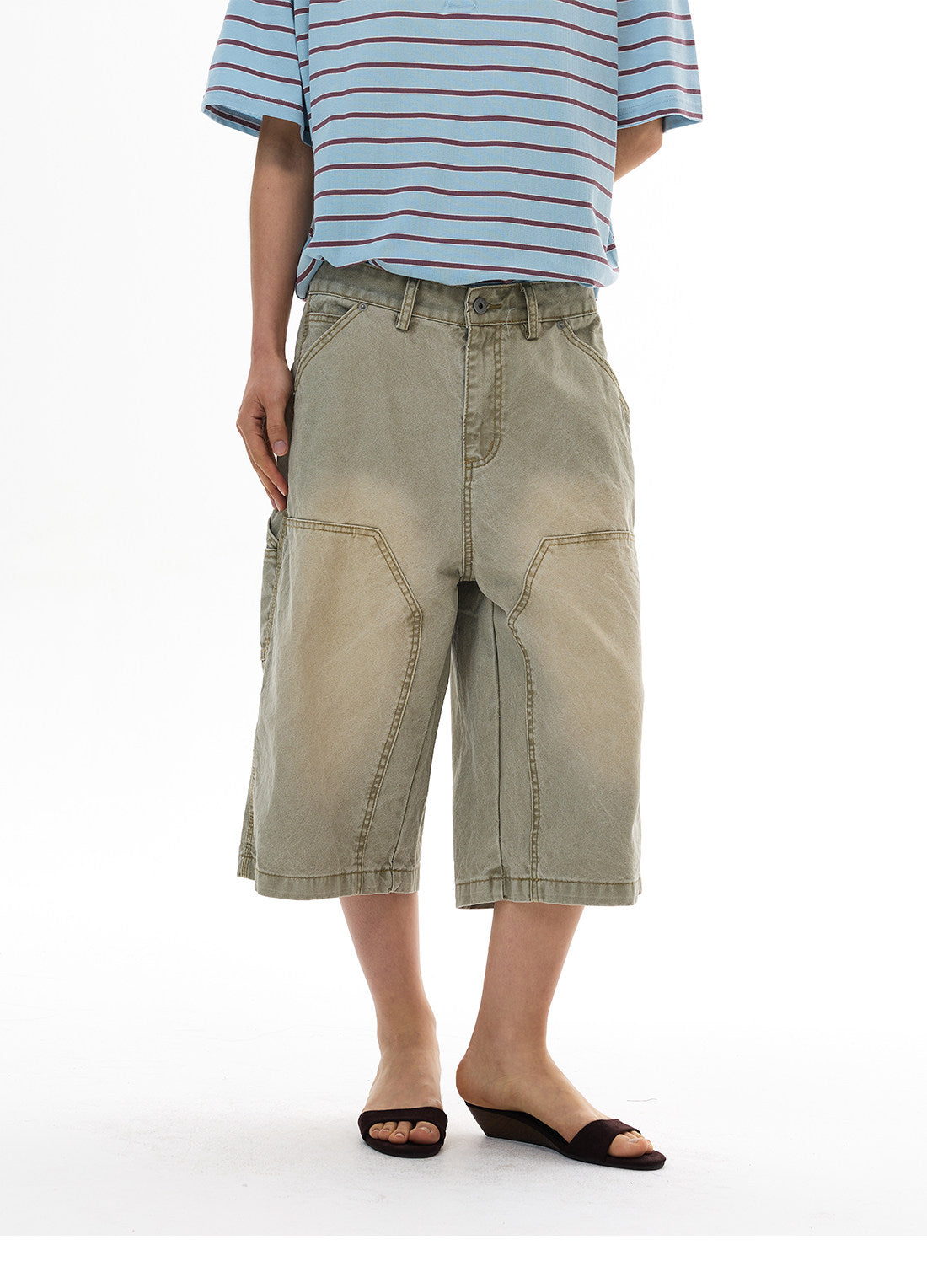 QS824B denim shorts