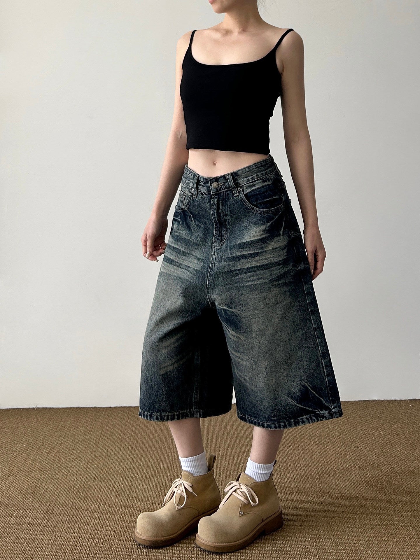 QS787B denim shorts