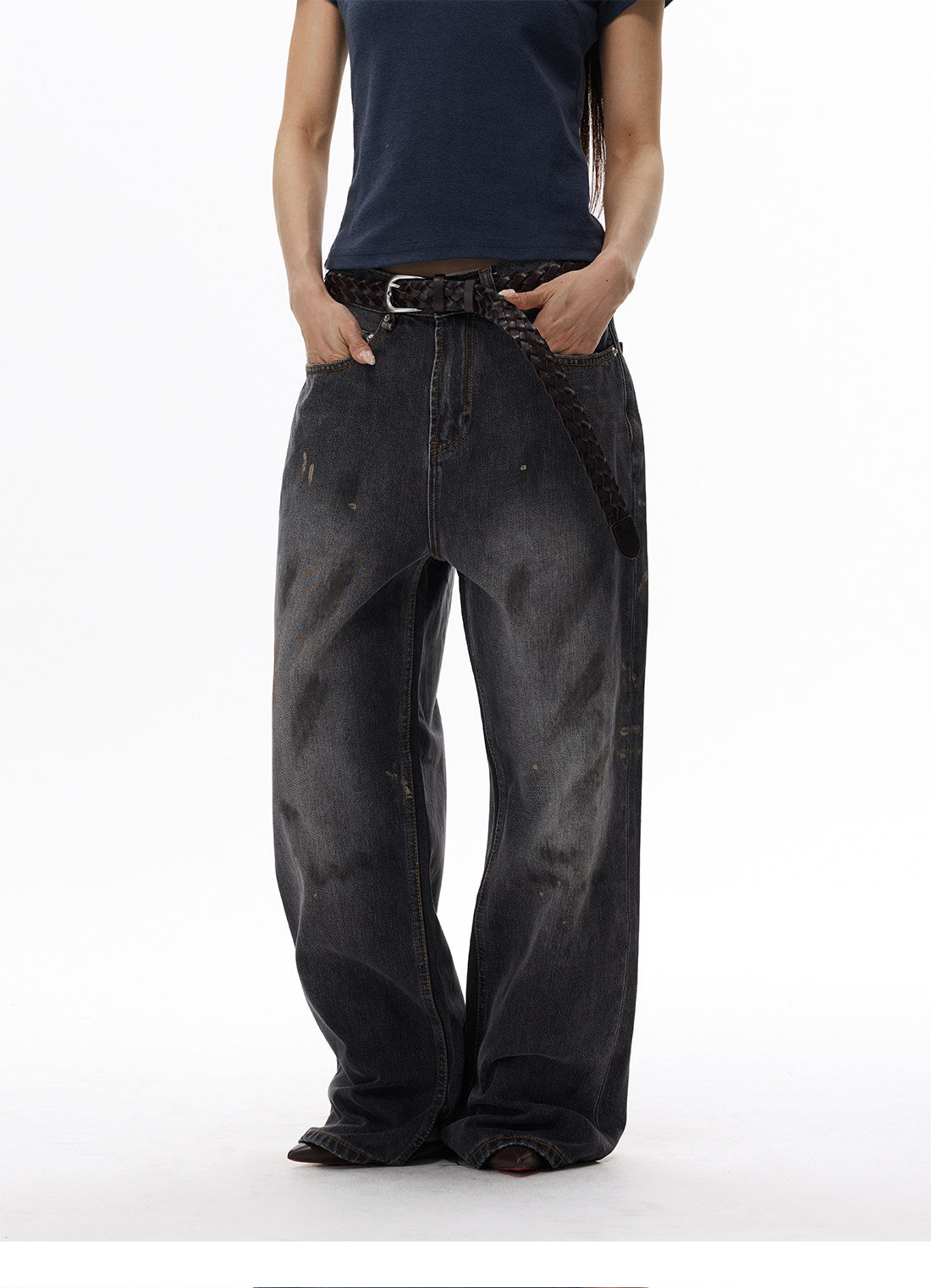 QS696B loose denim