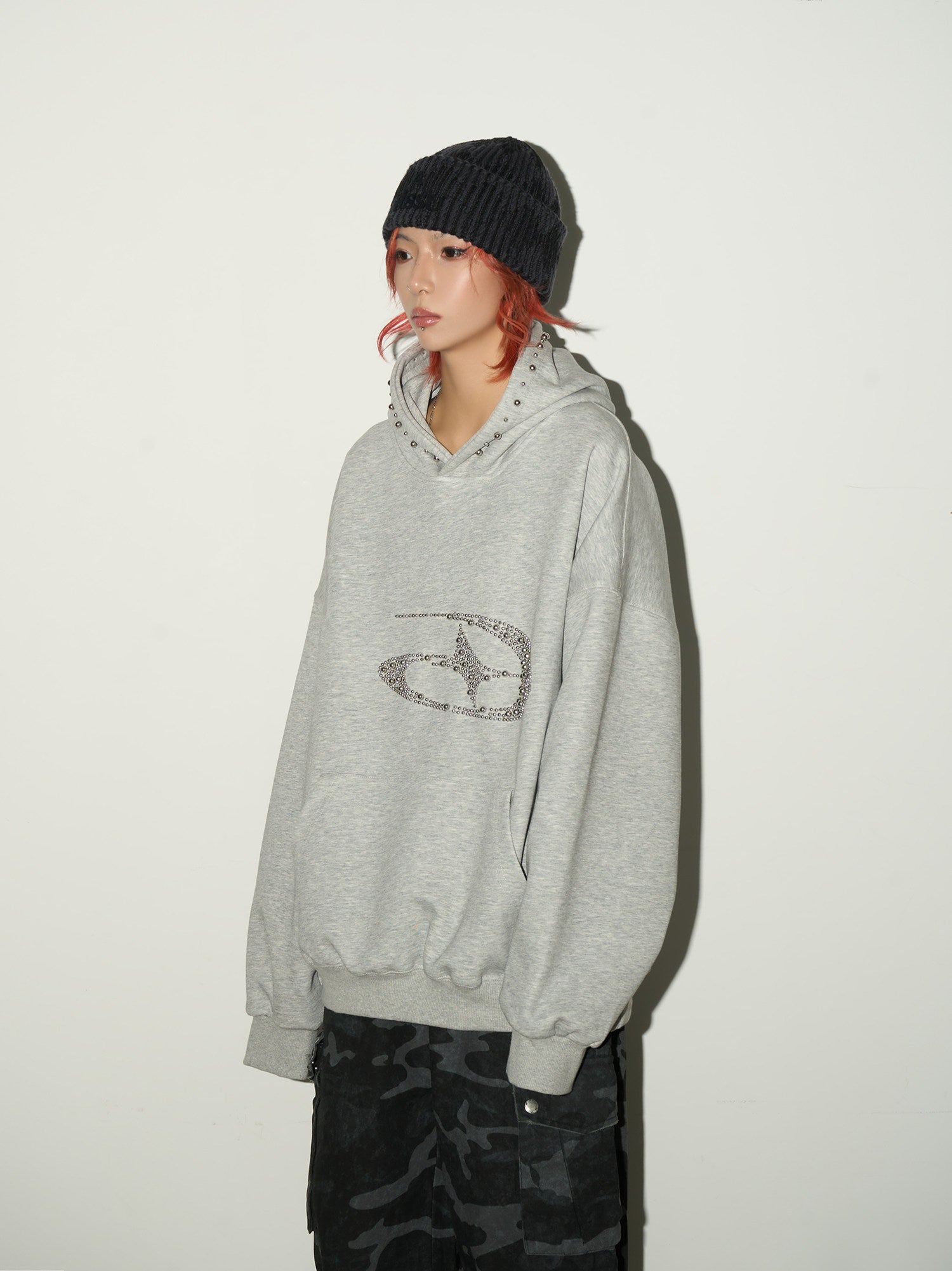 QS710B loose hoodie