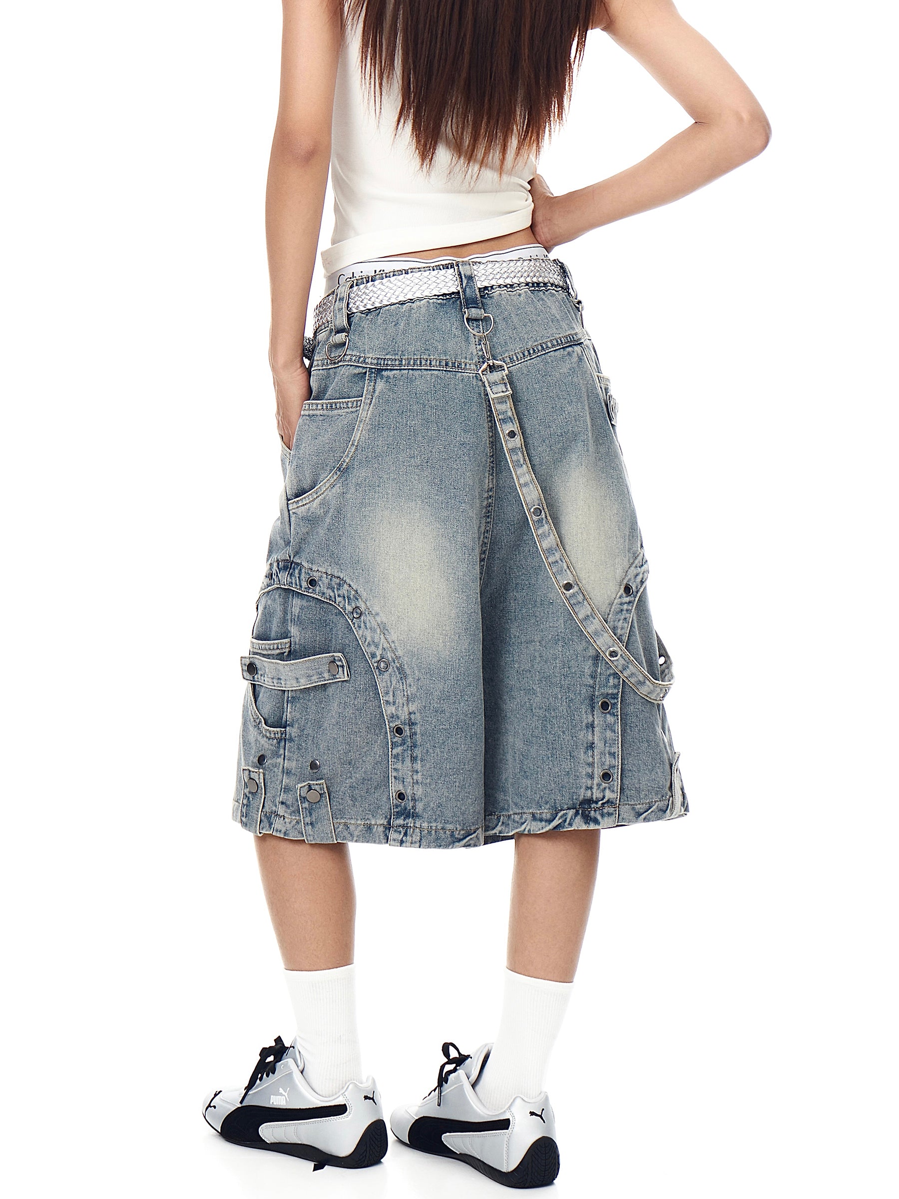 QS557B denim shorts