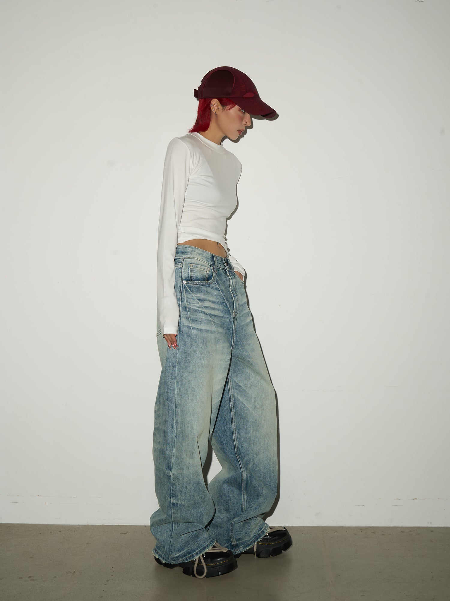 QS647B wash denim