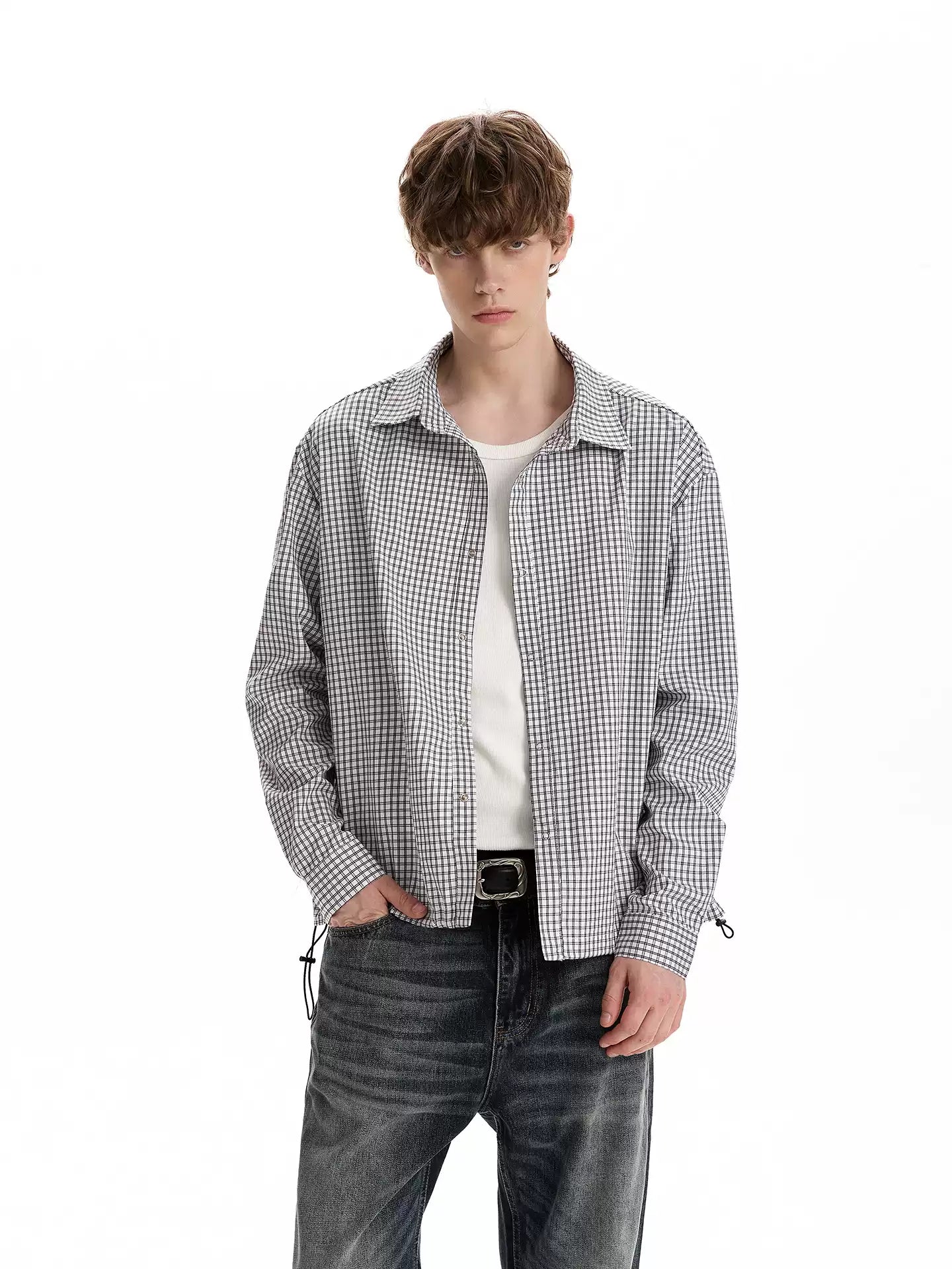 QS892B check shirts