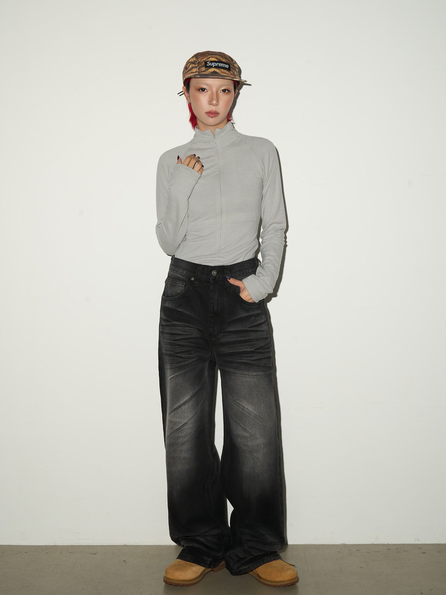 QS740B wash denim