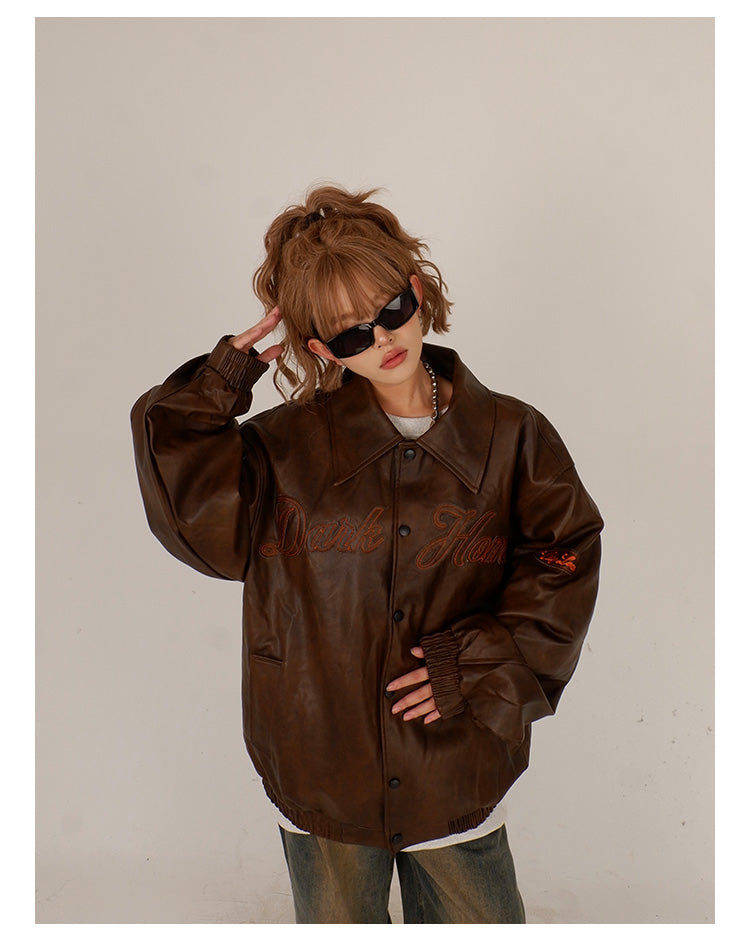 QS313A LEATHER JACKET