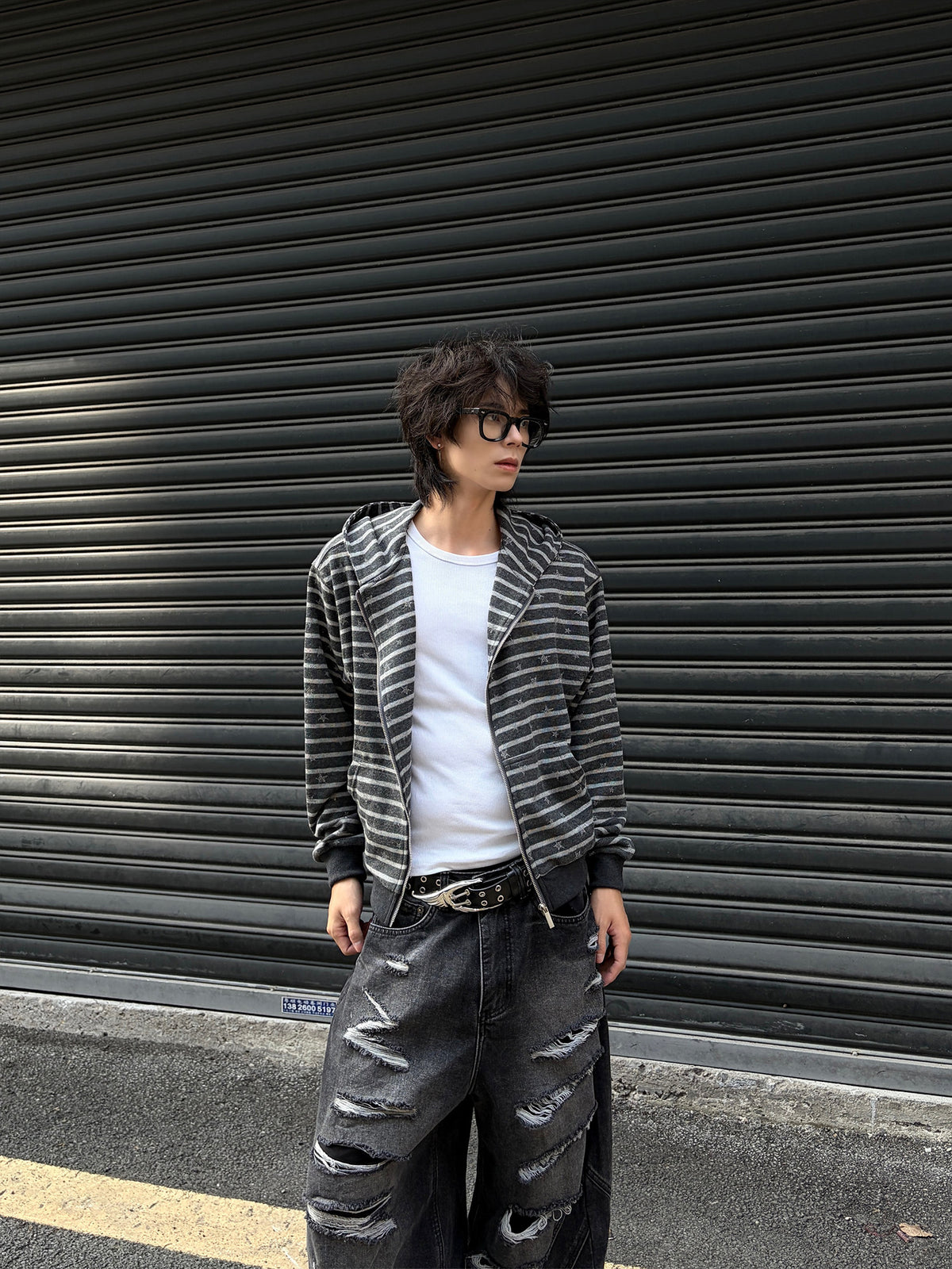 QS932B zip hoodie