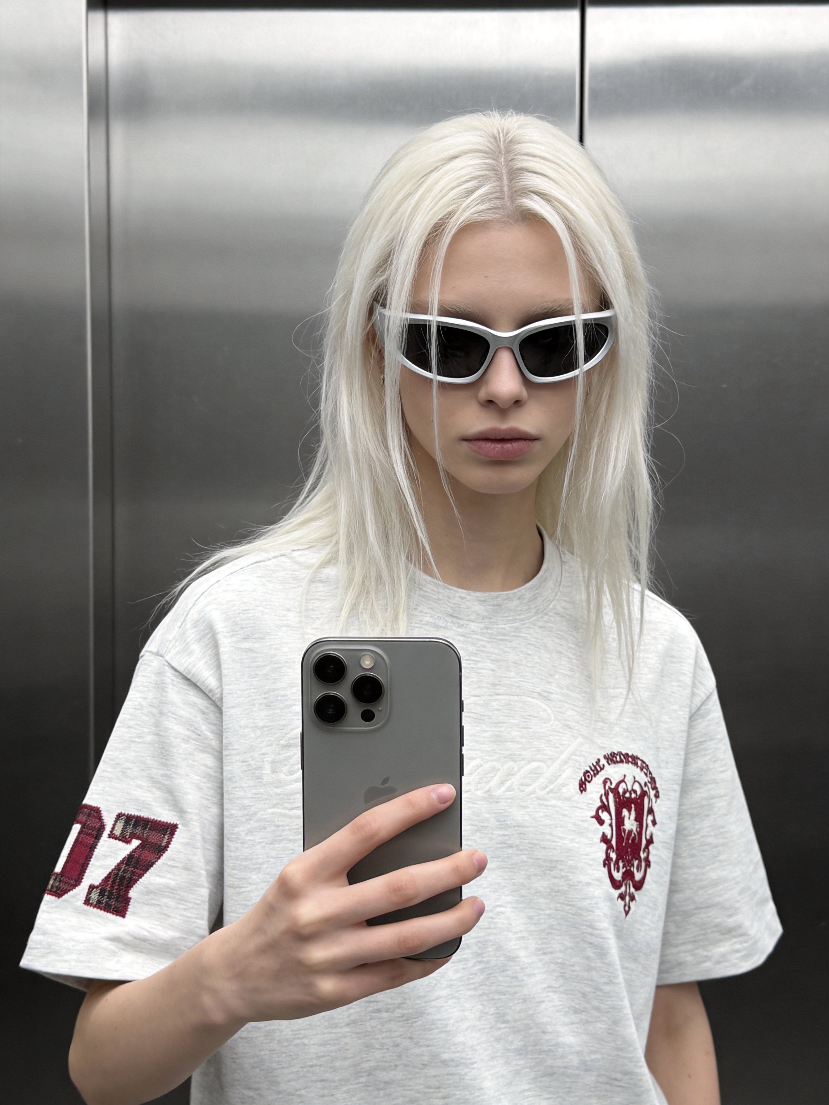 QS805B embroidery tee