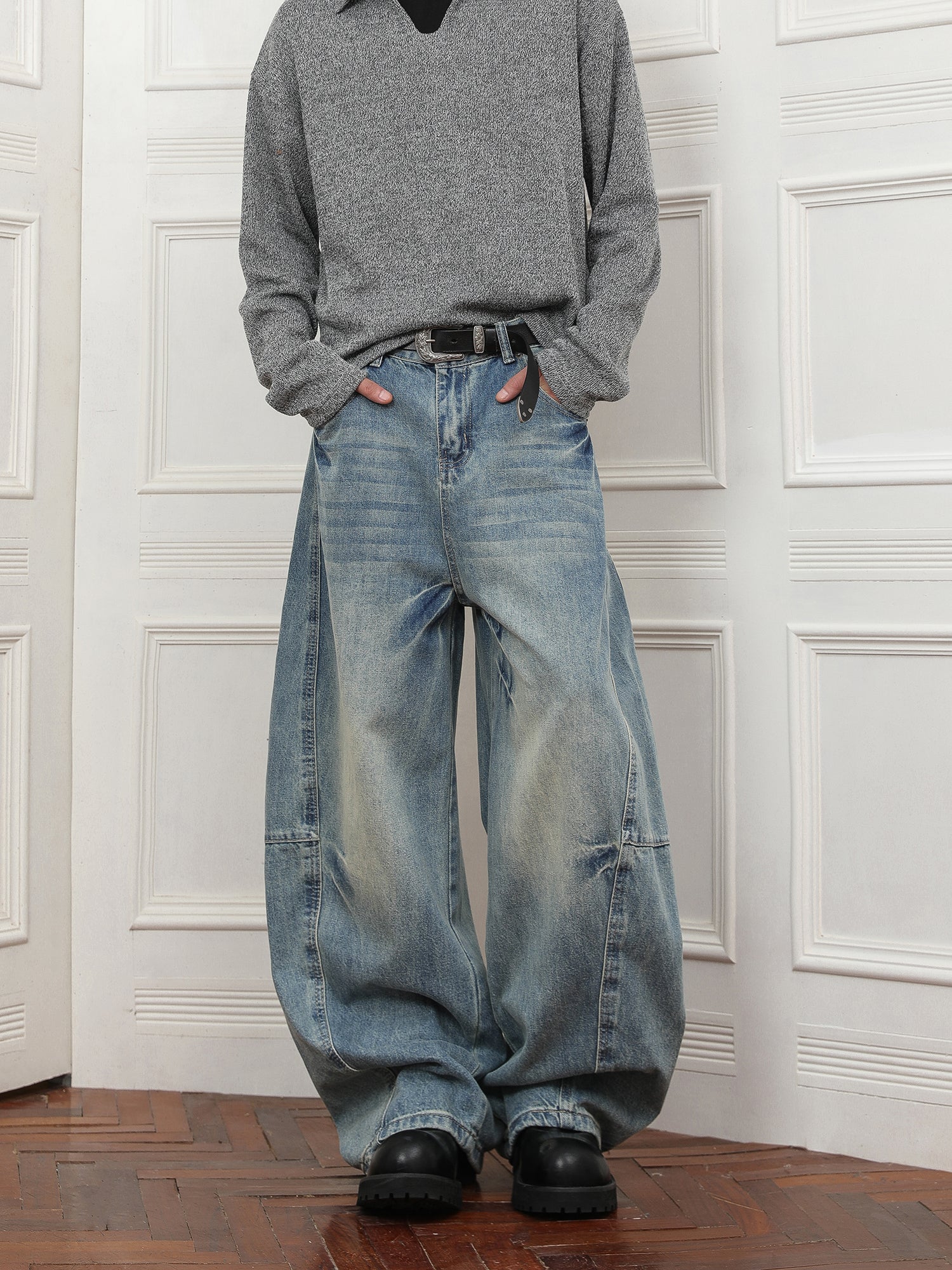 QS077B wide denim