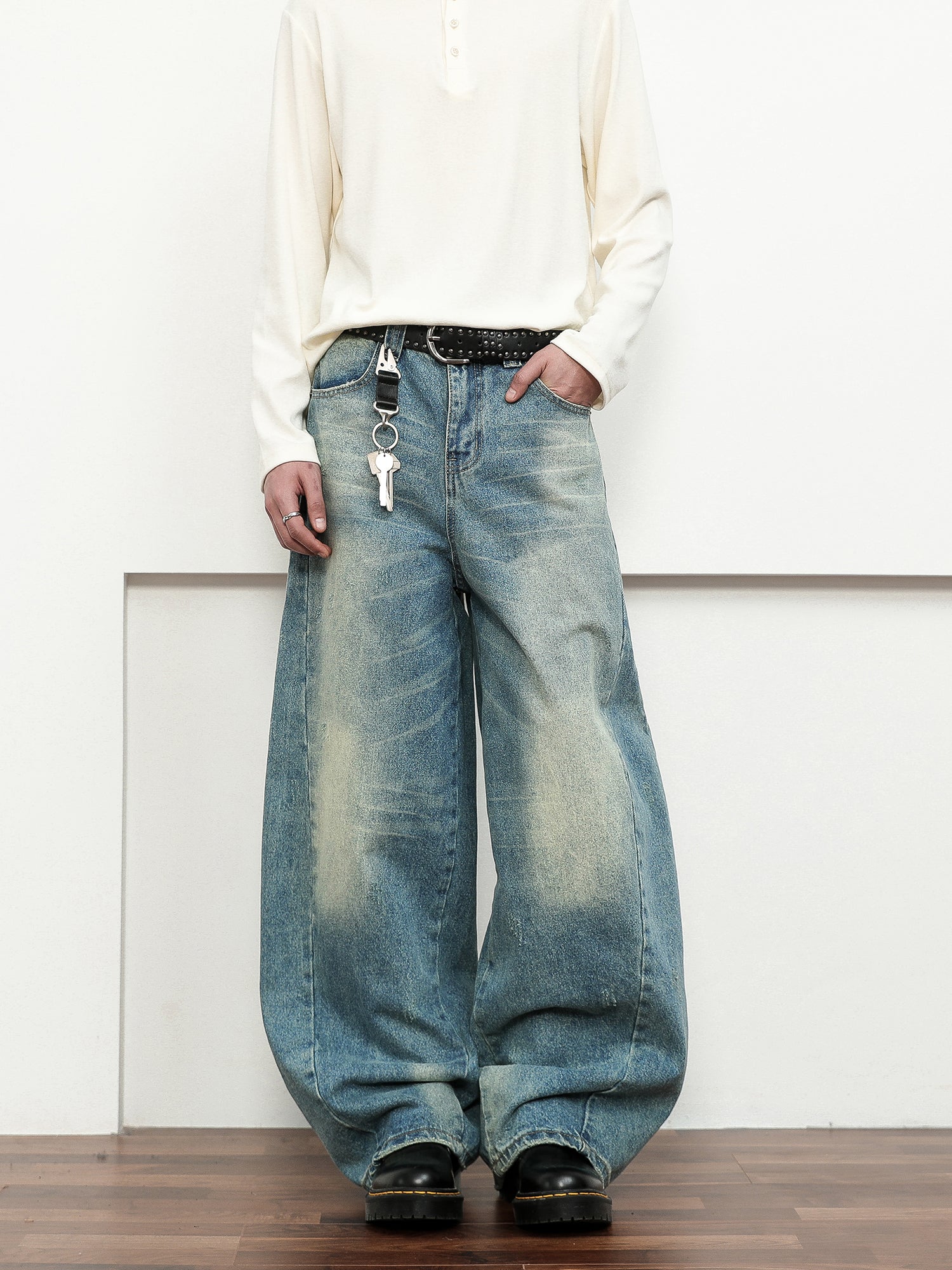 QS217B wash denim