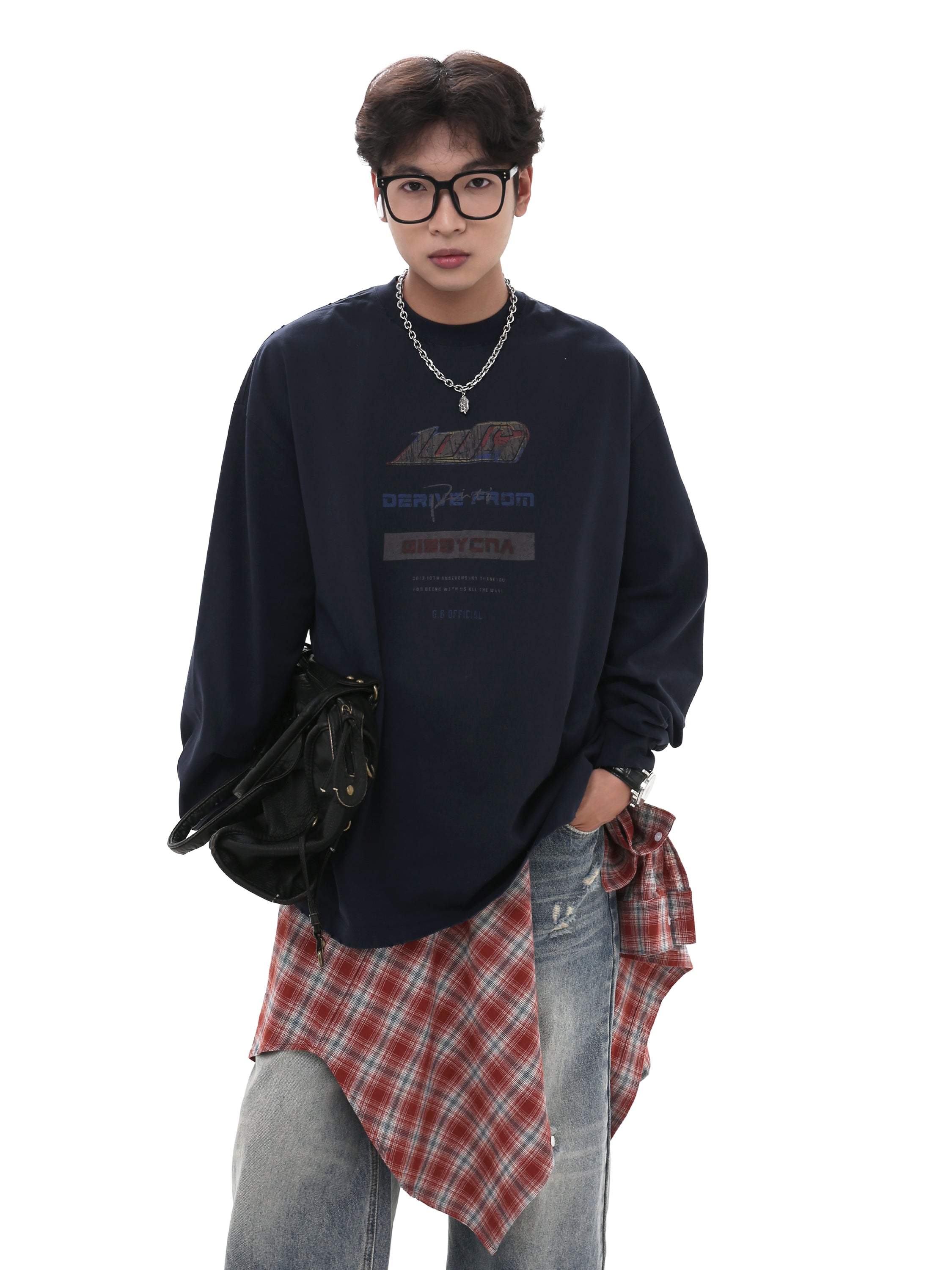 QS837A print L/S tee