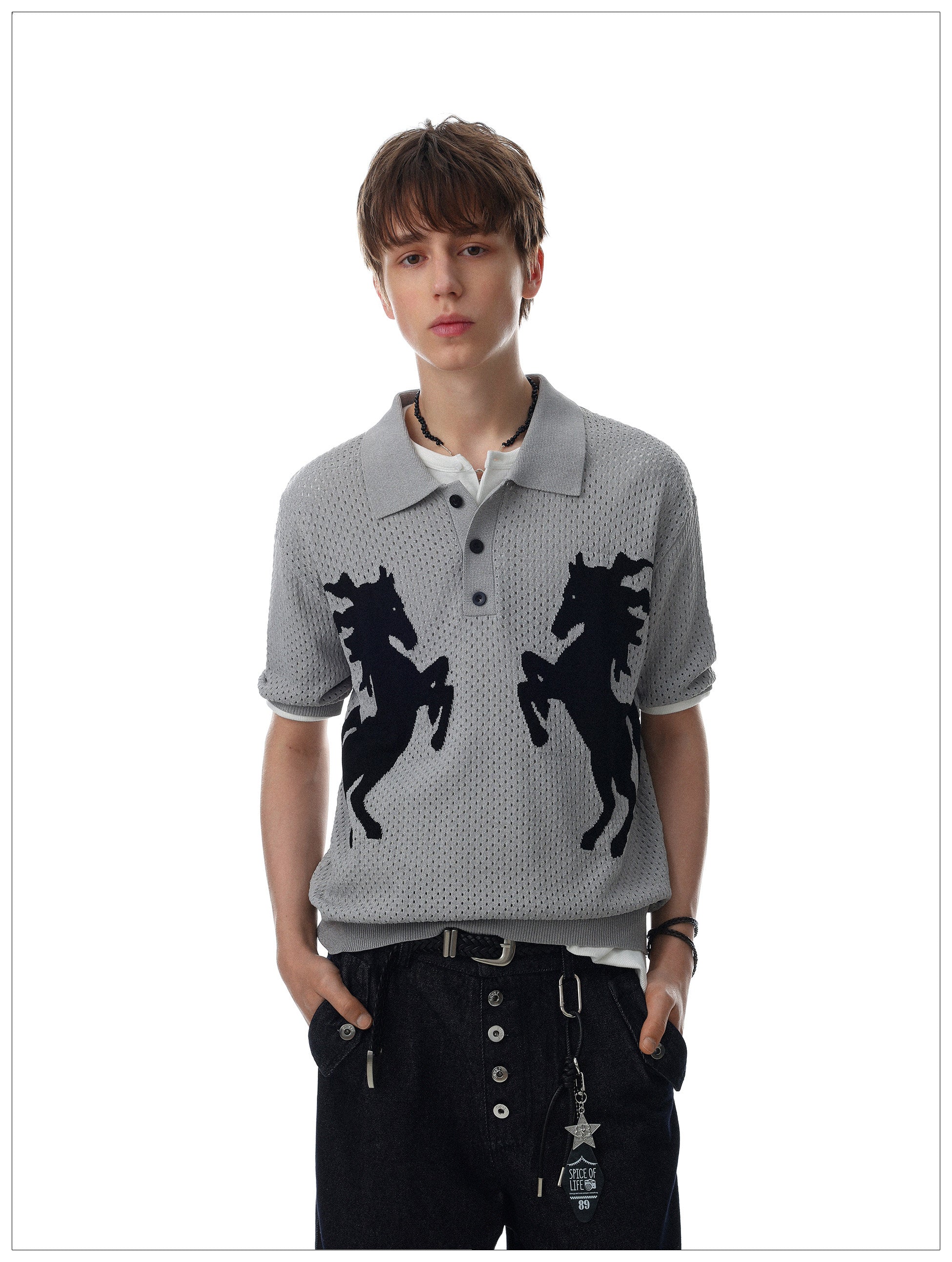 QS780B knit polo