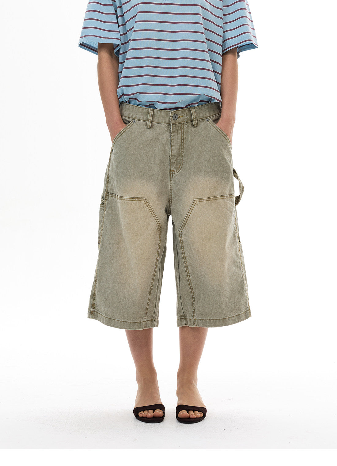 QS824B denim shorts