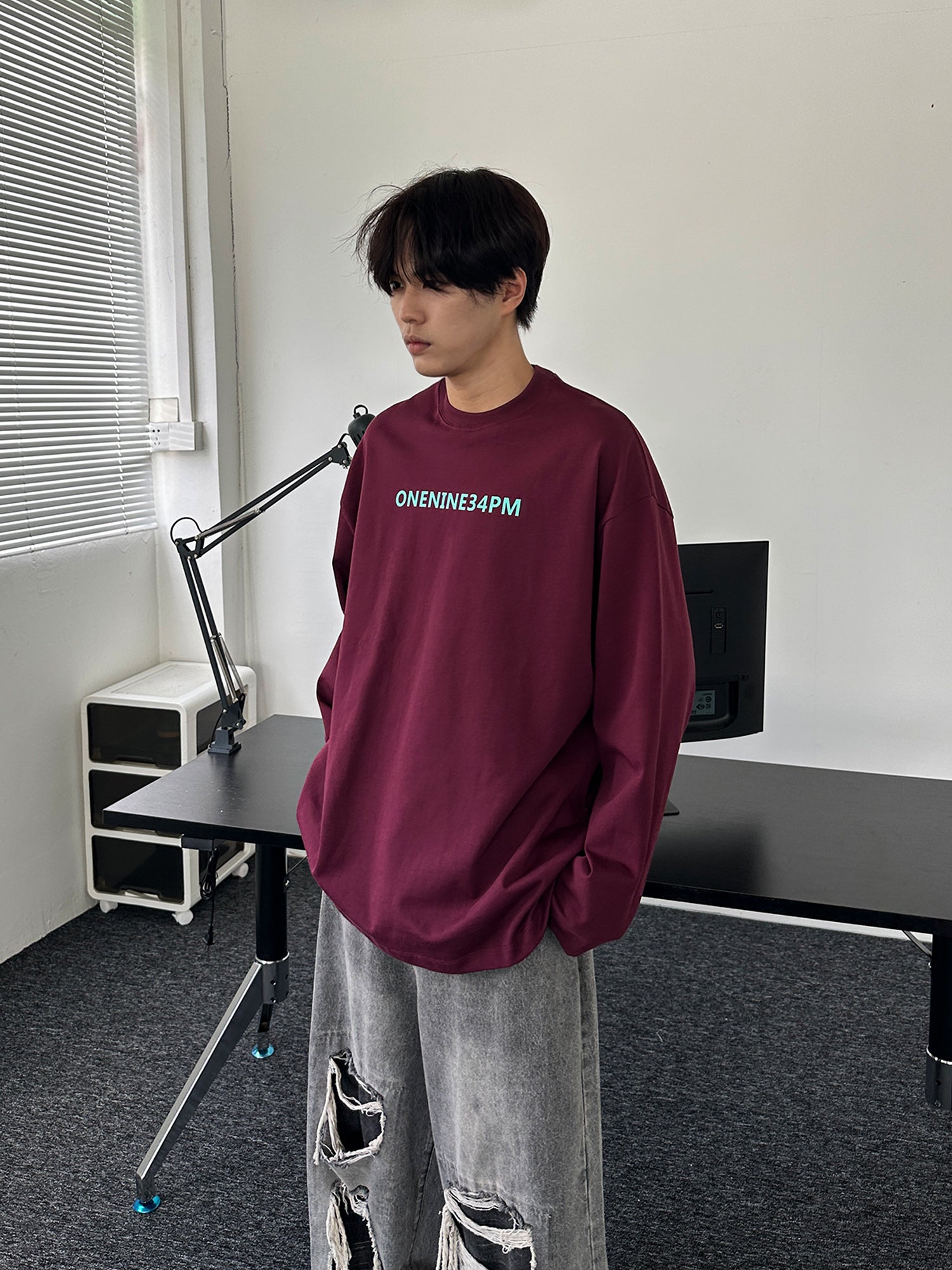 QS951A print L/S tee