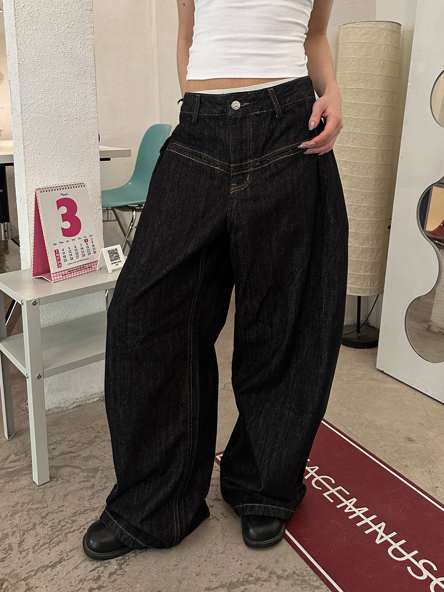 QS822B loose denim